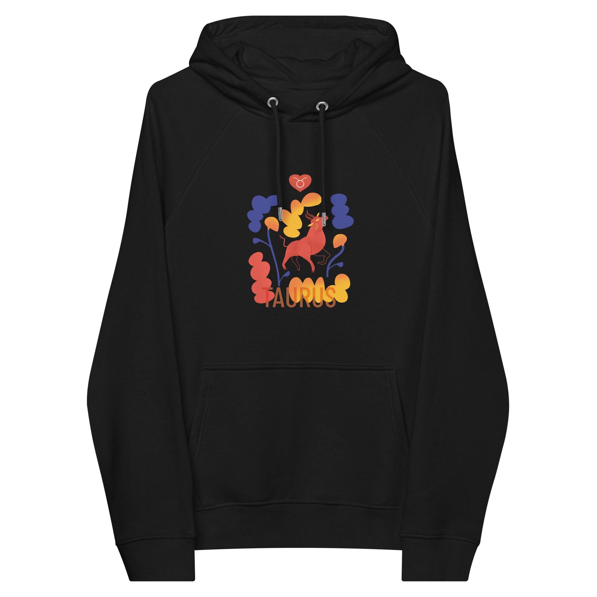 TAURUS Unisex Eco Raglan Hoodie Raw - 