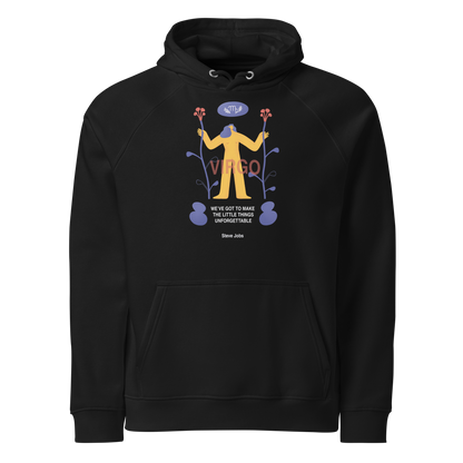 Virgo Unisex Eco Raglan Hoodie - Steve Jobs Edition