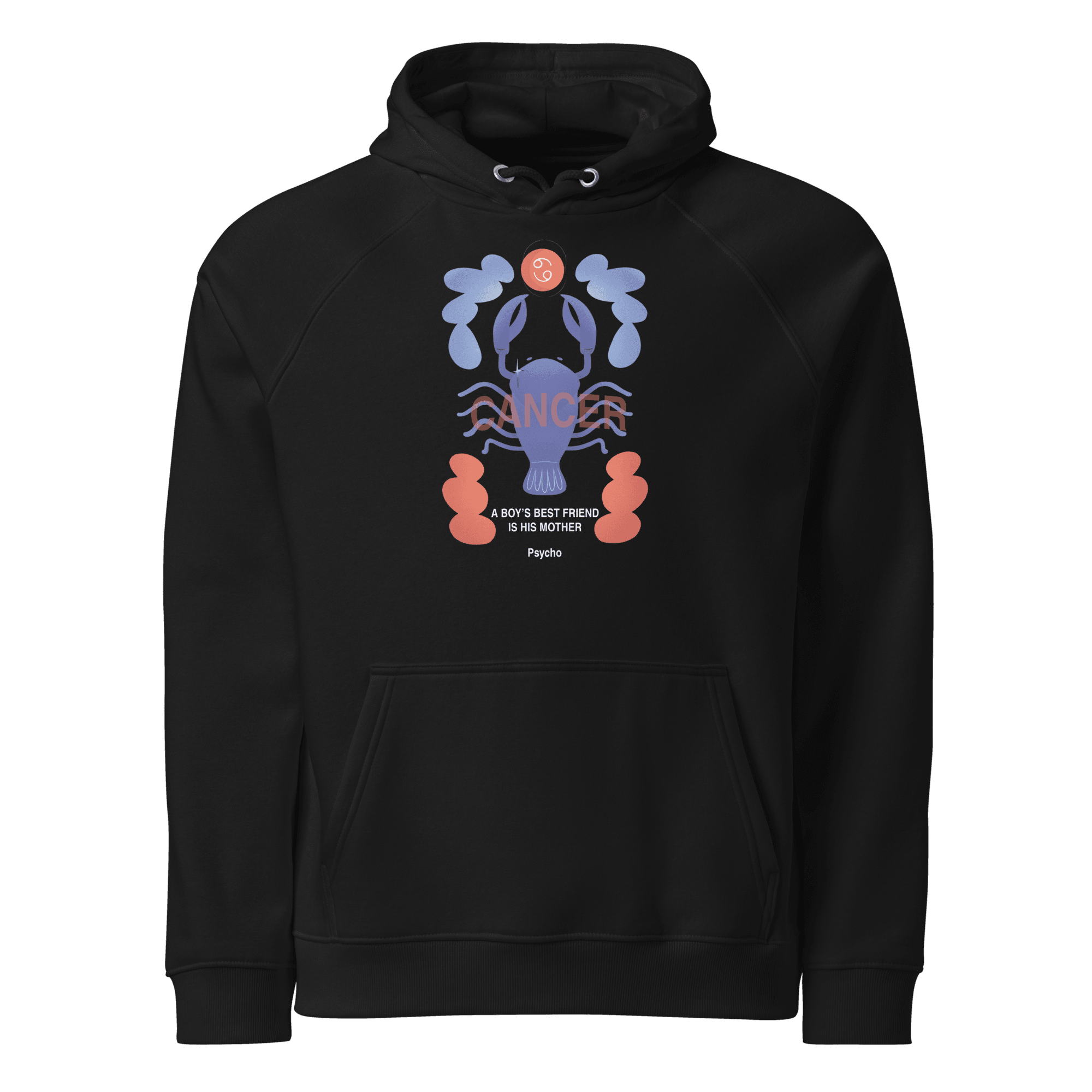 Cancer Unisex Eco Raglan Hoodie - Psycho Edition - 