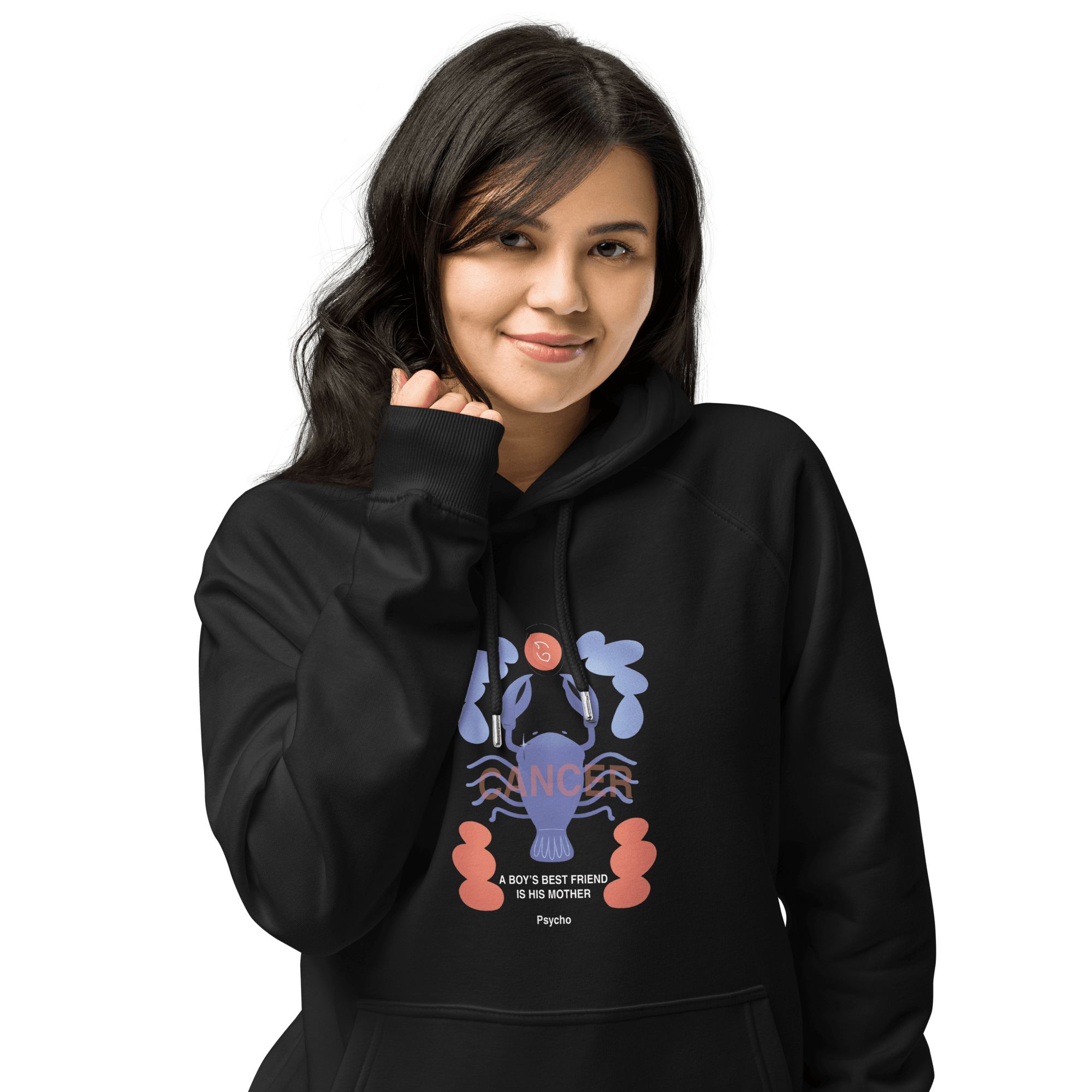 Cancer Unisex Eco Raglan Hoodie - Psycho Edition - 