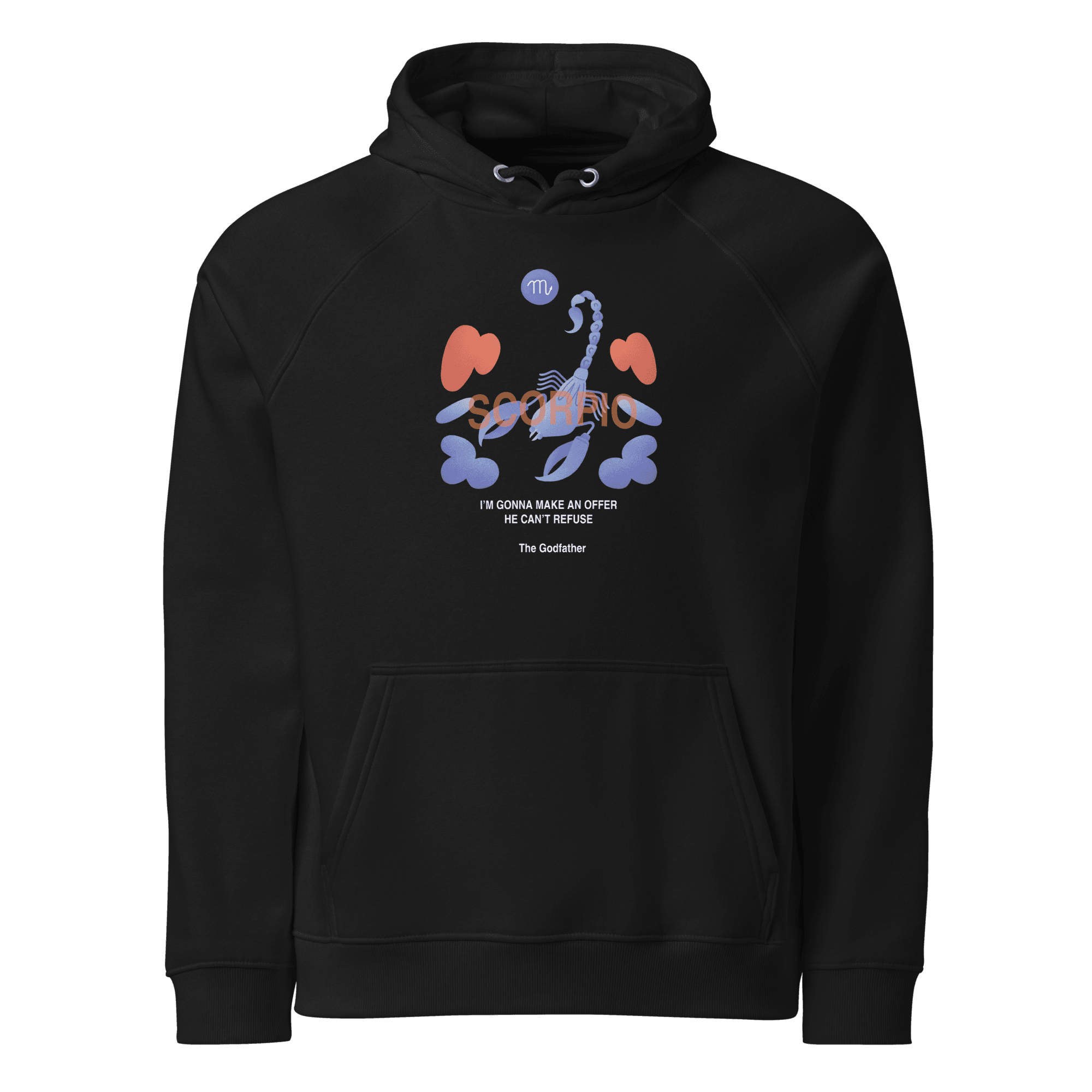 Scorpio Unisex Eco Raglan Hoodie - Godfather B Edition - 