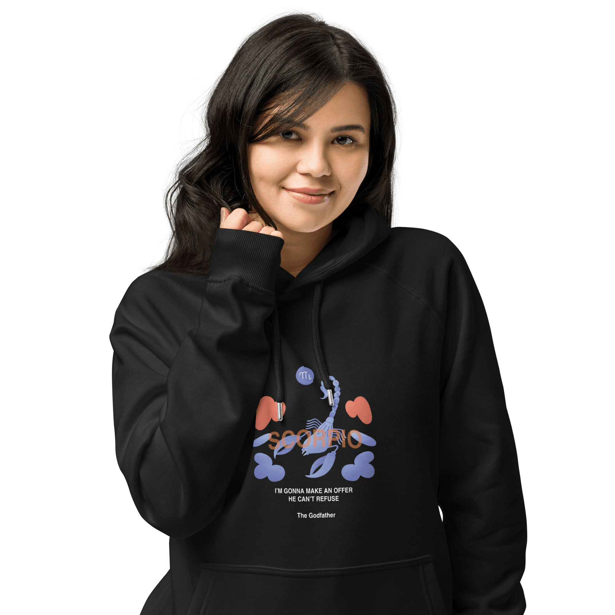 Scorpio Unisex Eco Raglan Hoodie - Godfather B Edition - 
