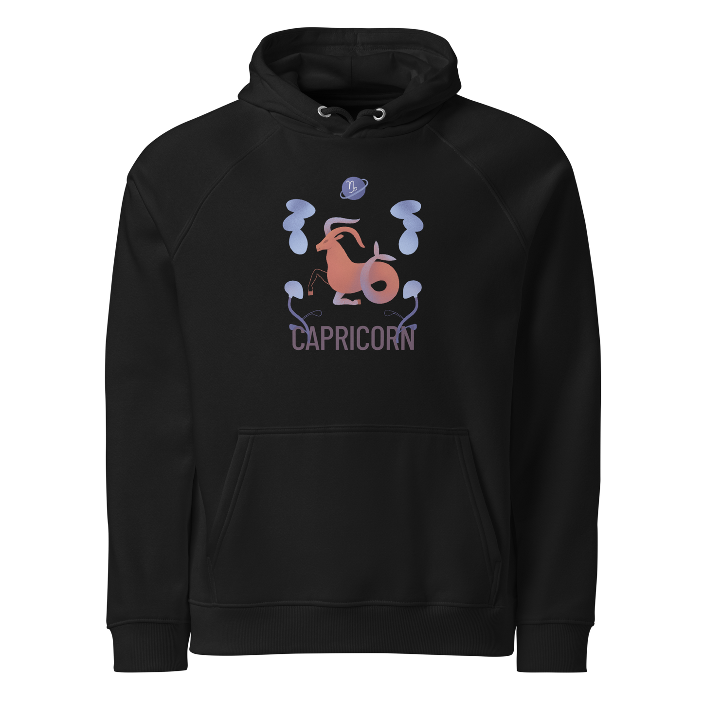 Capricorn Unisex Eco Raglan Hoodie - Raw Edition