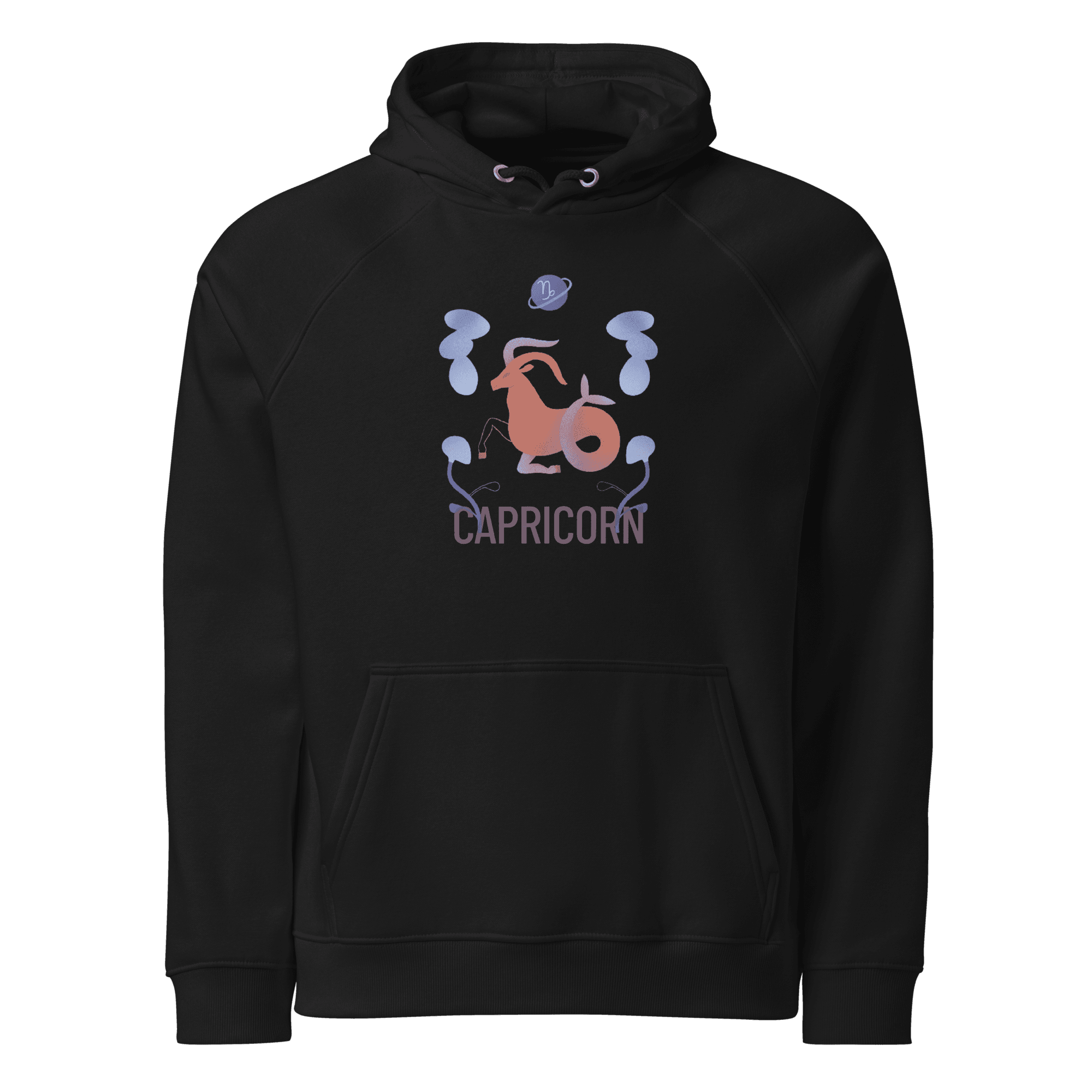 Capricorn Unisex Eco Raglan Hoodie - Raw Edition - 