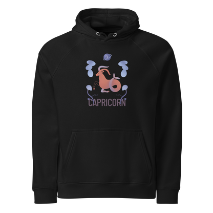 Capricorn Unisex Eco Raglan Hoodie - Raw Edition