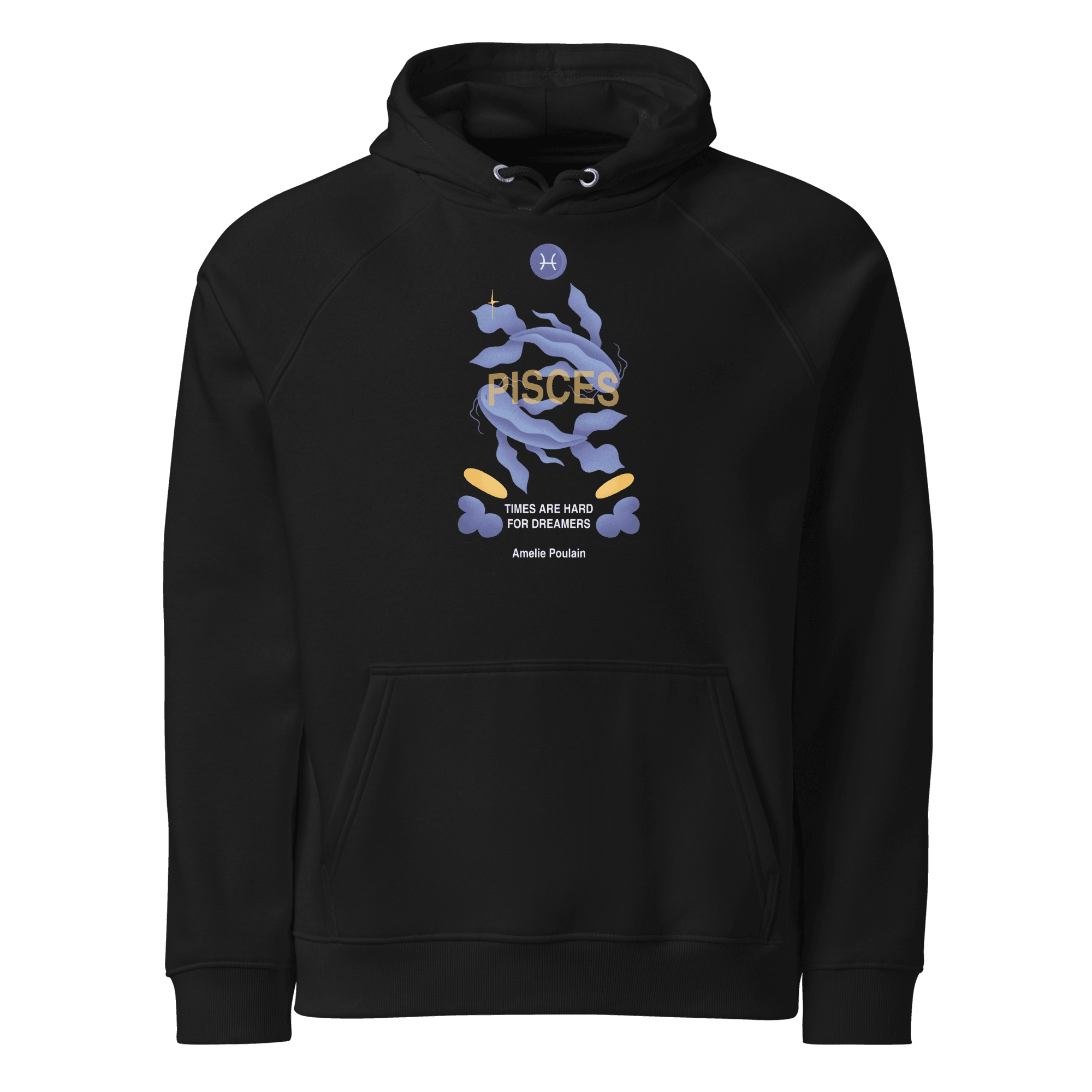 Pisces Unisex Eco Raglan Hoodie - Amelie Poulain Edition - 
