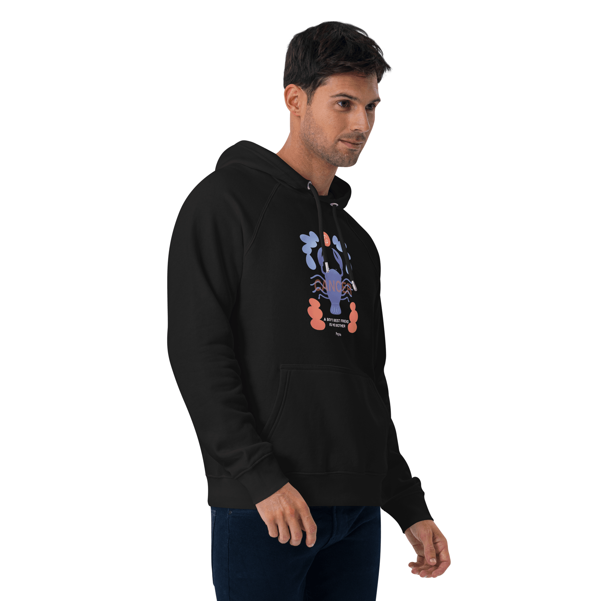 Cancer Unisex Eco Raglan Hoodie - Psycho Edition - 