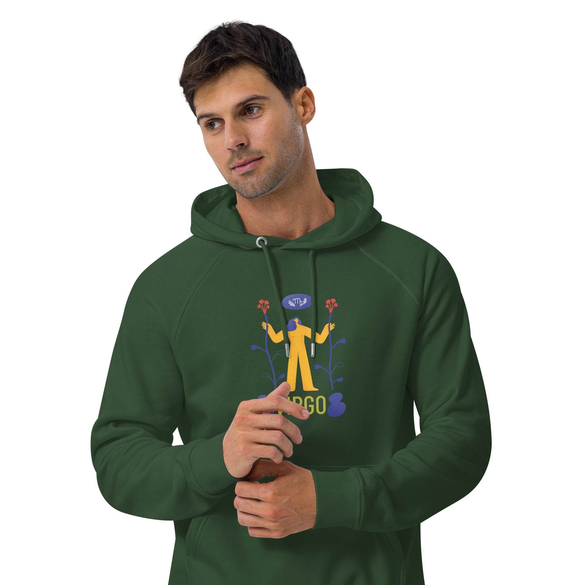 Virgo Unisex Eco Raglan Hoodie - Raw Edition - 