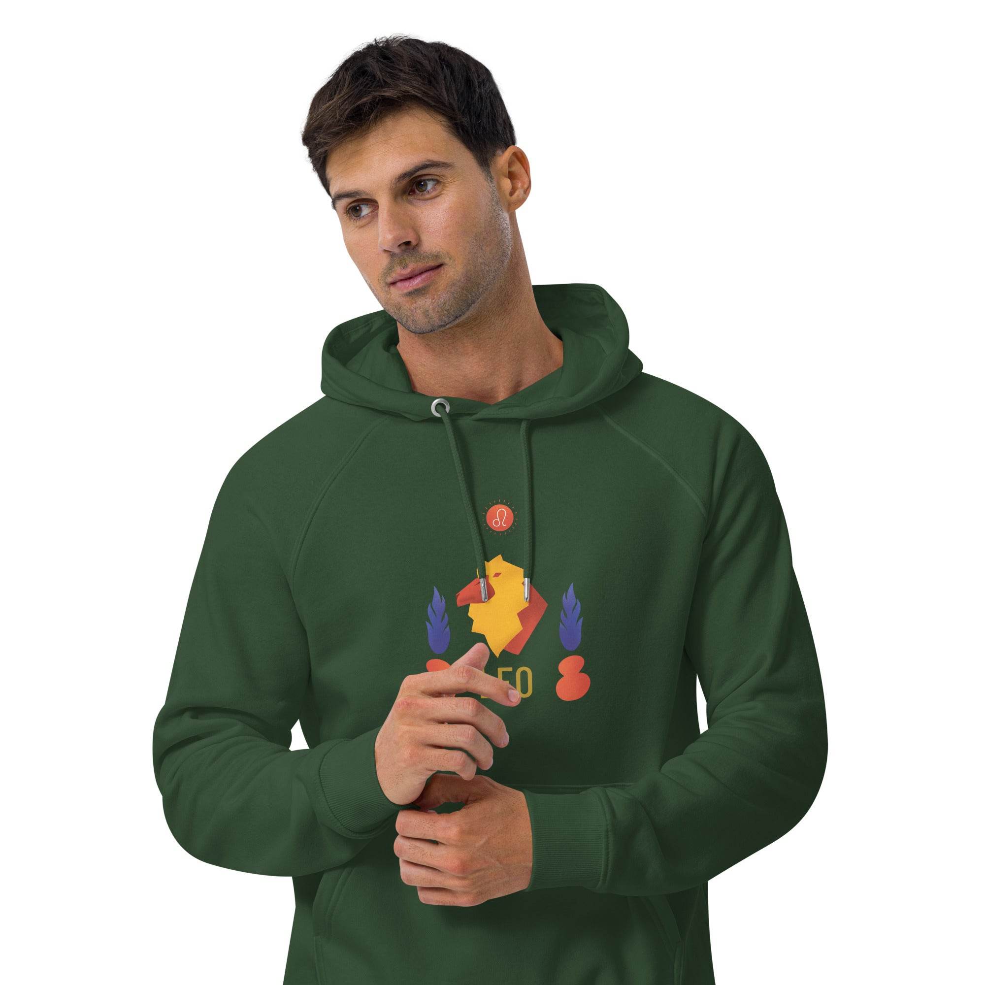 Leo Unisex Eco Raglan Hoodie - Raw Edition - 
