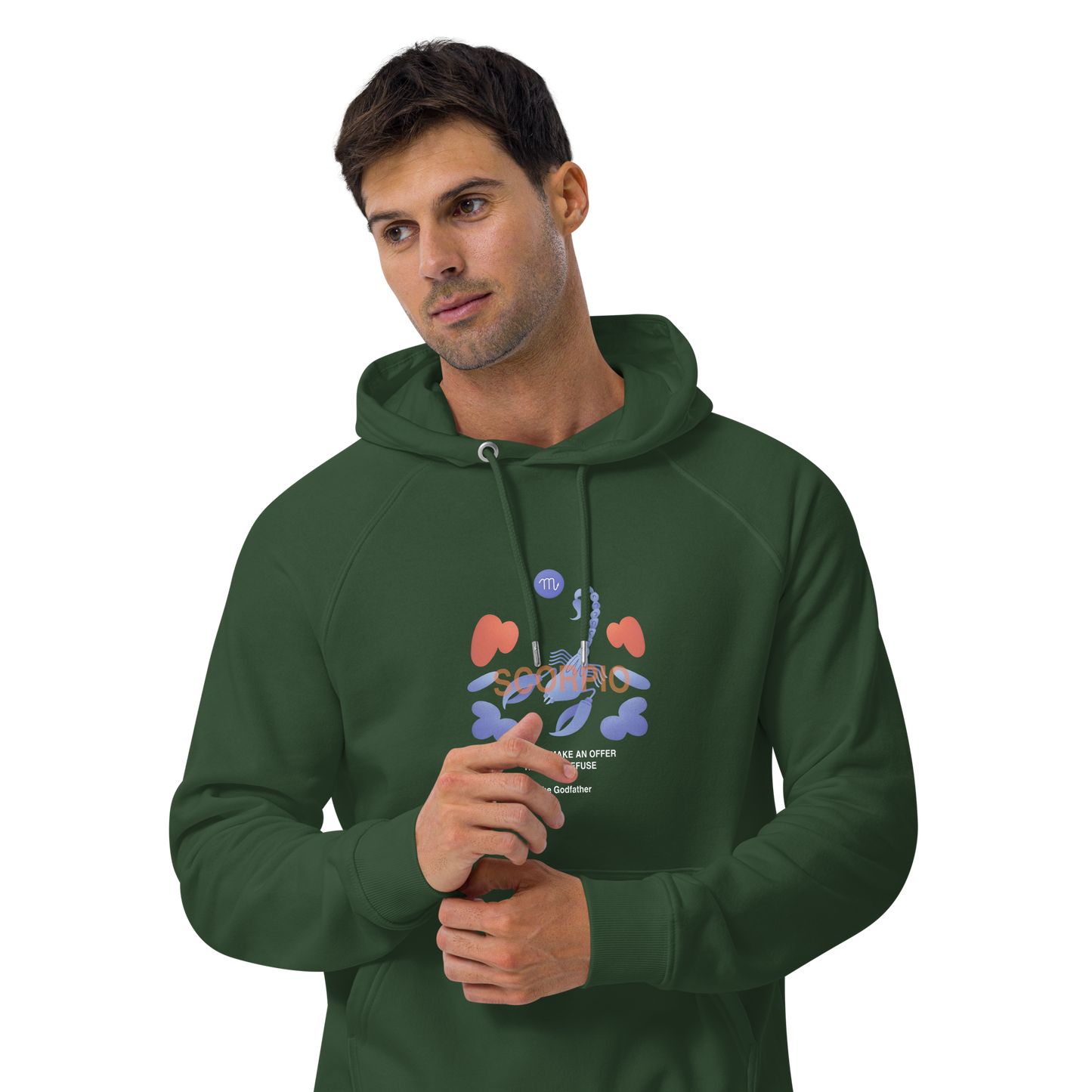 Scorpio Unisex Eco Raglan Hoodie - Godfather B Edition