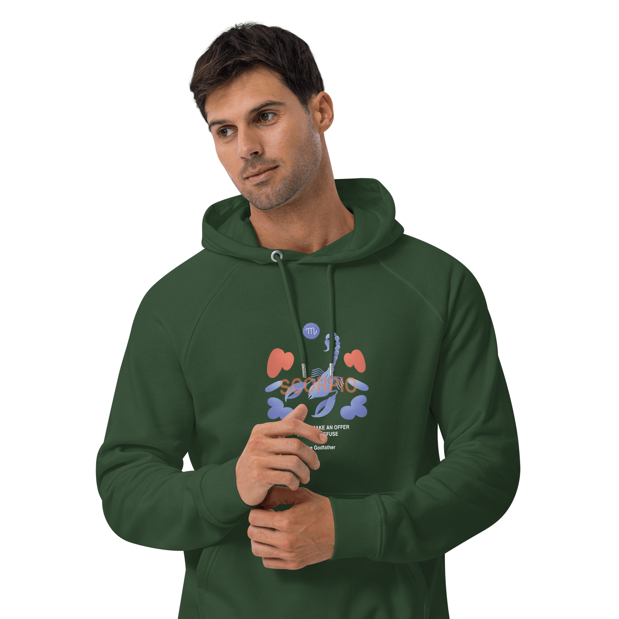 Scorpio Unisex Eco Raglan Hoodie - Godfather B Edition - 