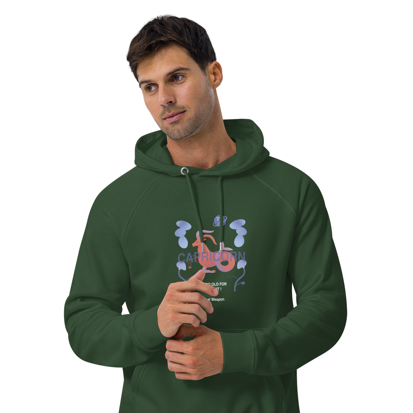 Capricorn Unisex Eco Raglan Hoodie - Lethal Weapon Edition