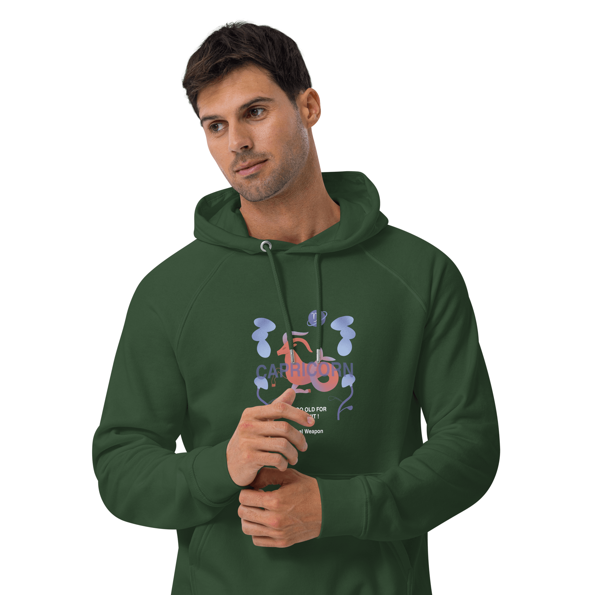 Capricorn Unisex Eco Raglan Hoodie - Lethal Weapon Edition - 