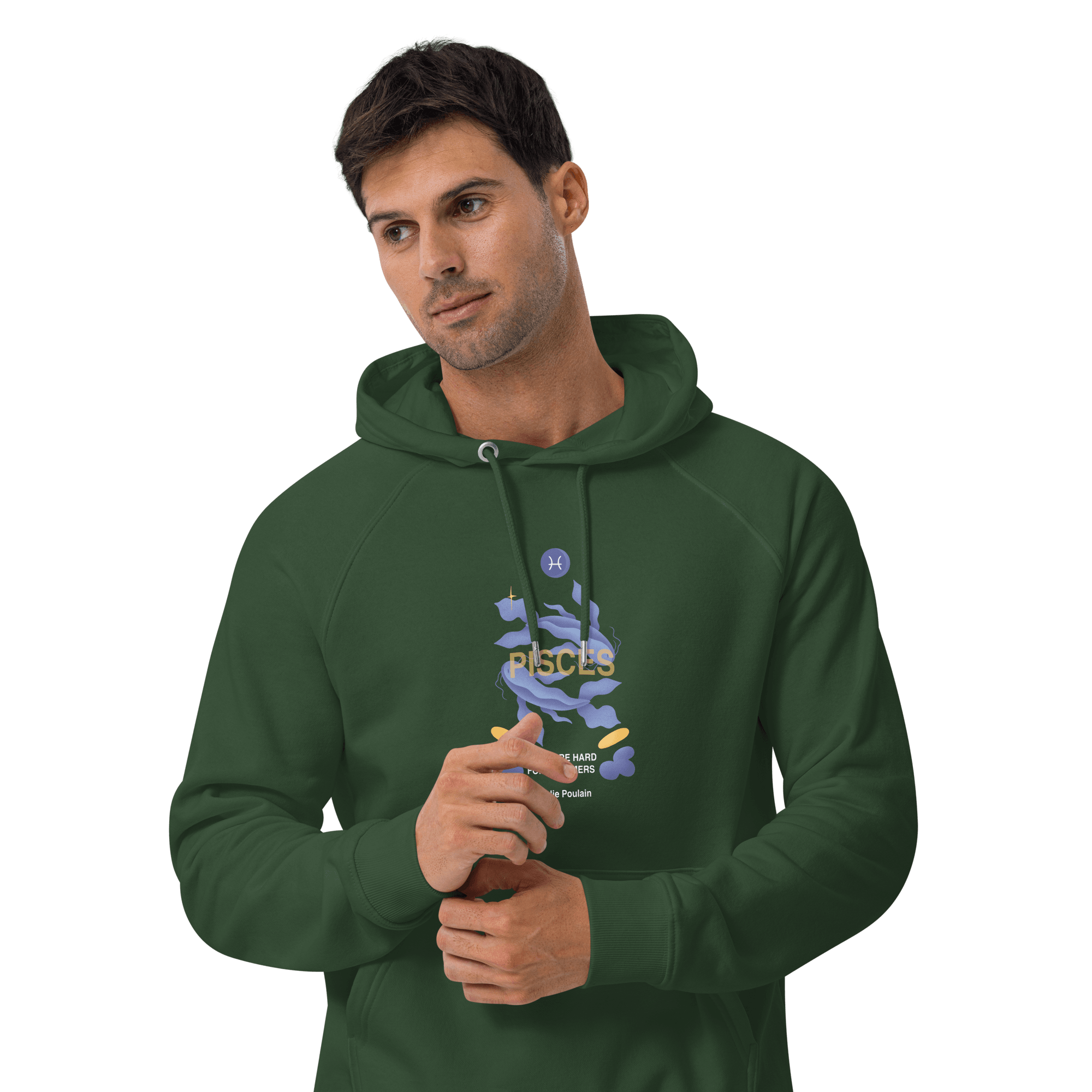Pisces Unisex Eco Raglan Hoodie - Amelie Poulain Edition - 