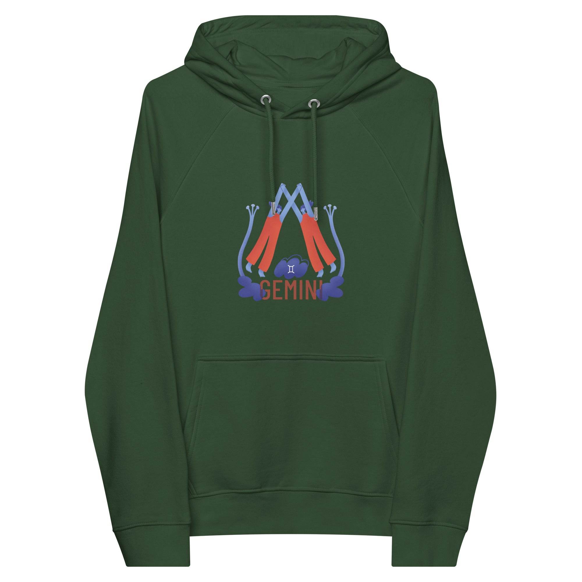 Gemini Unisex Eco Raglan Hoodie - Raw Edition - 