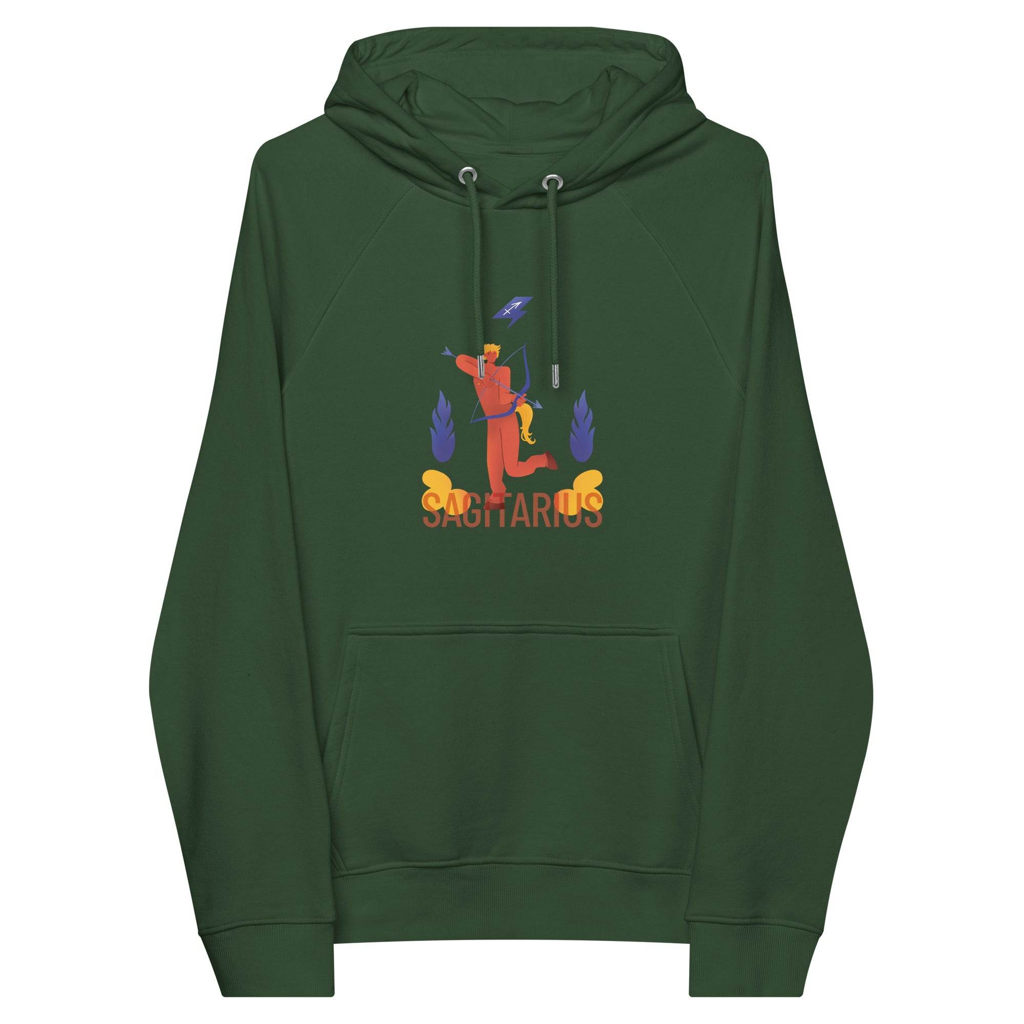Sagittarius Unisex Eco Raglan Hoodie - Raw Edition - 