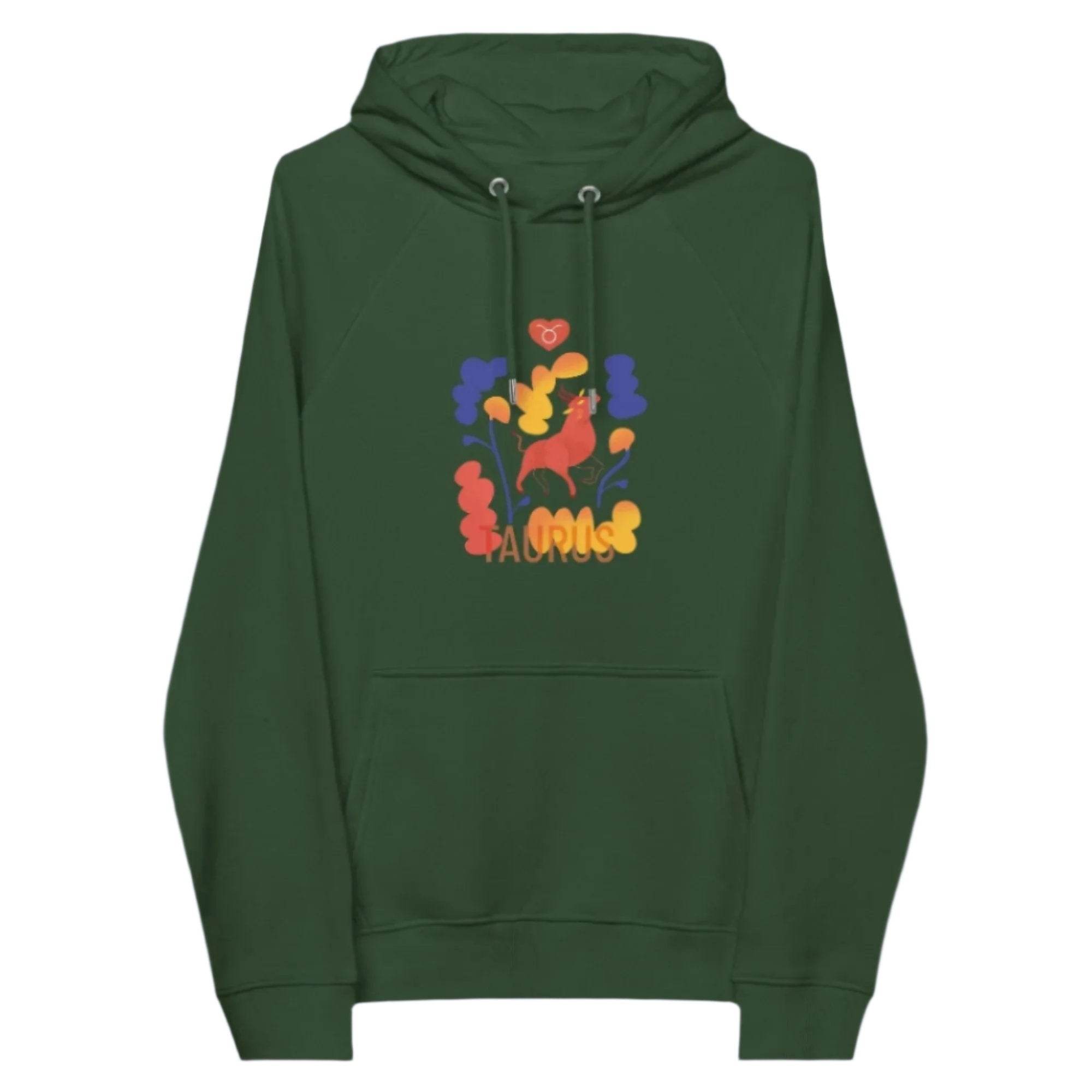 TAURUS Unisex Eco Raglan Hoodie Raw - 