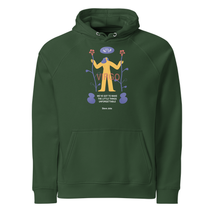 Virgo Unisex Eco Raglan Hoodie - Steve Jobs Edition