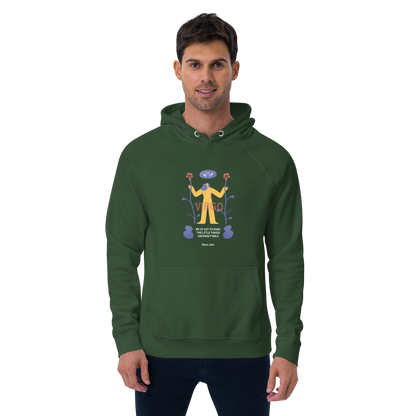 Virgo Unisex Eco Raglan Hoodie - Steve Jobs Edition