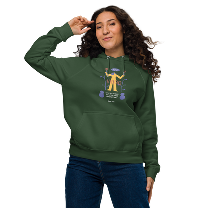 Virgo Unisex Eco Raglan Hoodie - Steve Jobs Edition