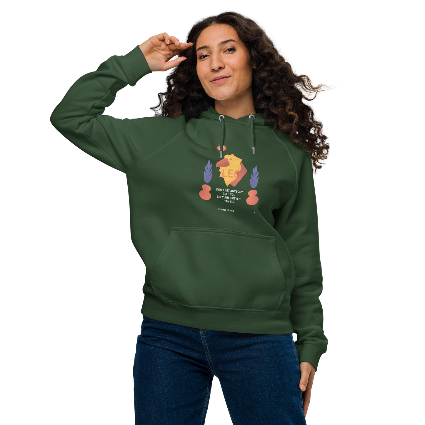 Leo Unisex Eco Raglan Hoodie - Forrest Gump Edition