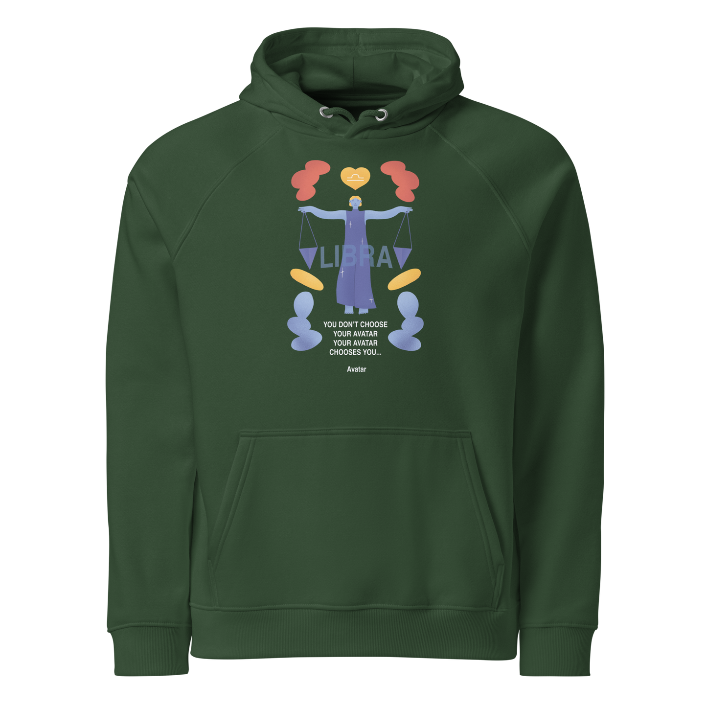 Libra Unisex Eco Raglan Hoodie - Avatar Edition