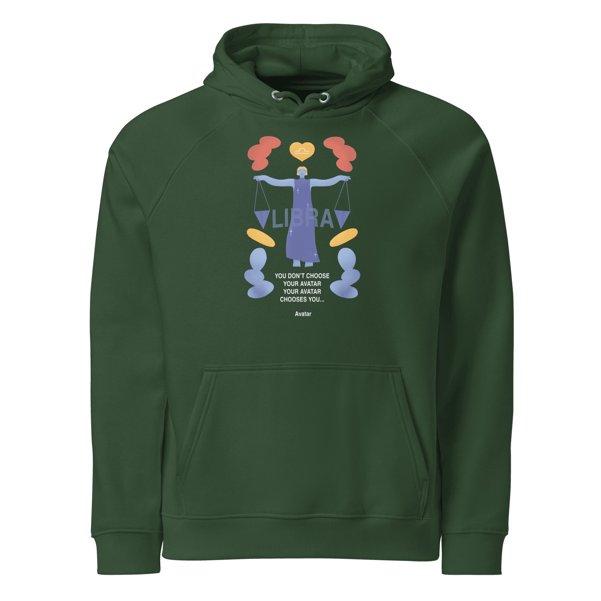Libra Unisex Eco Raglan Hoodie - Avatar Edition - 