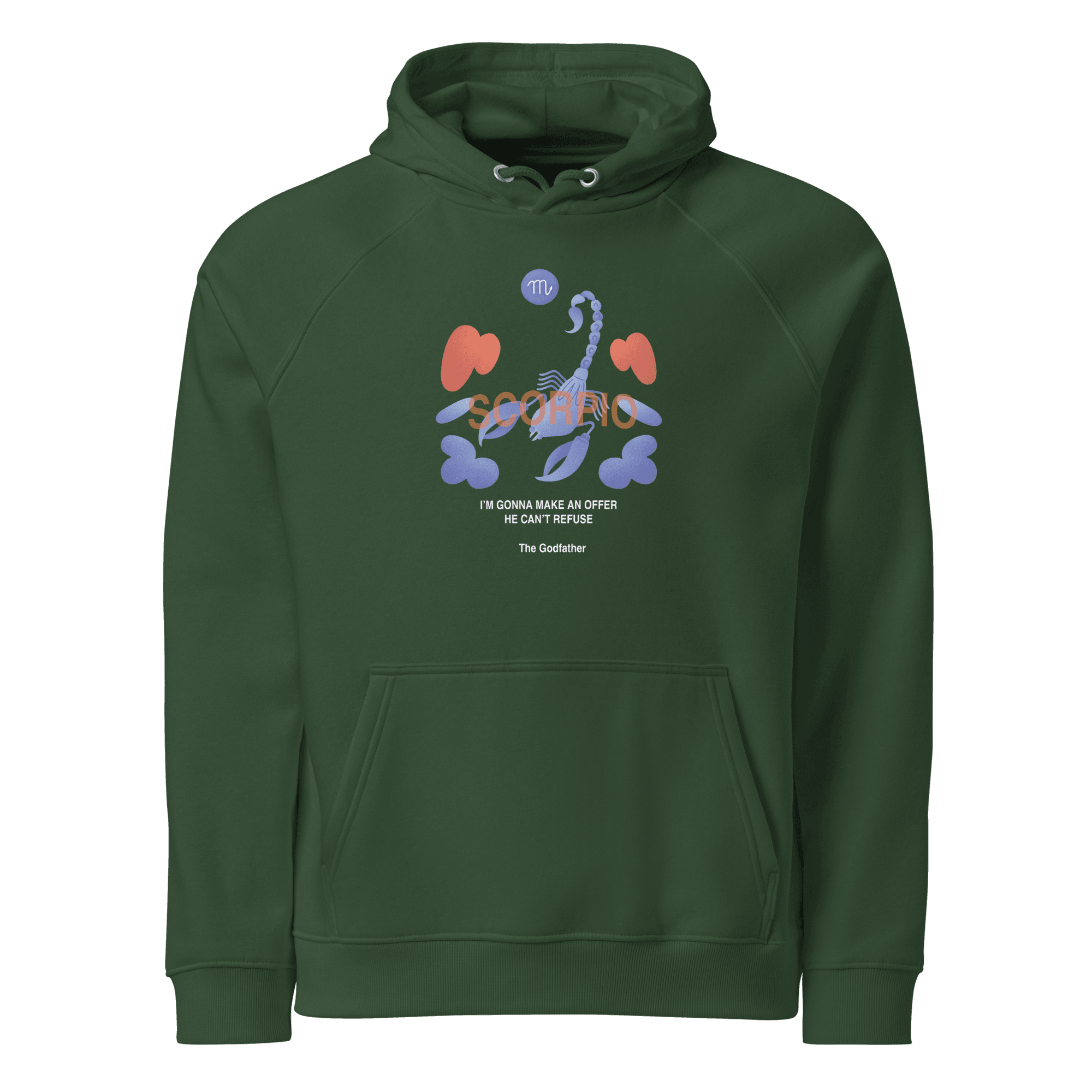 Scorpio Unisex Eco Raglan Hoodie - Godfather B Edition - 