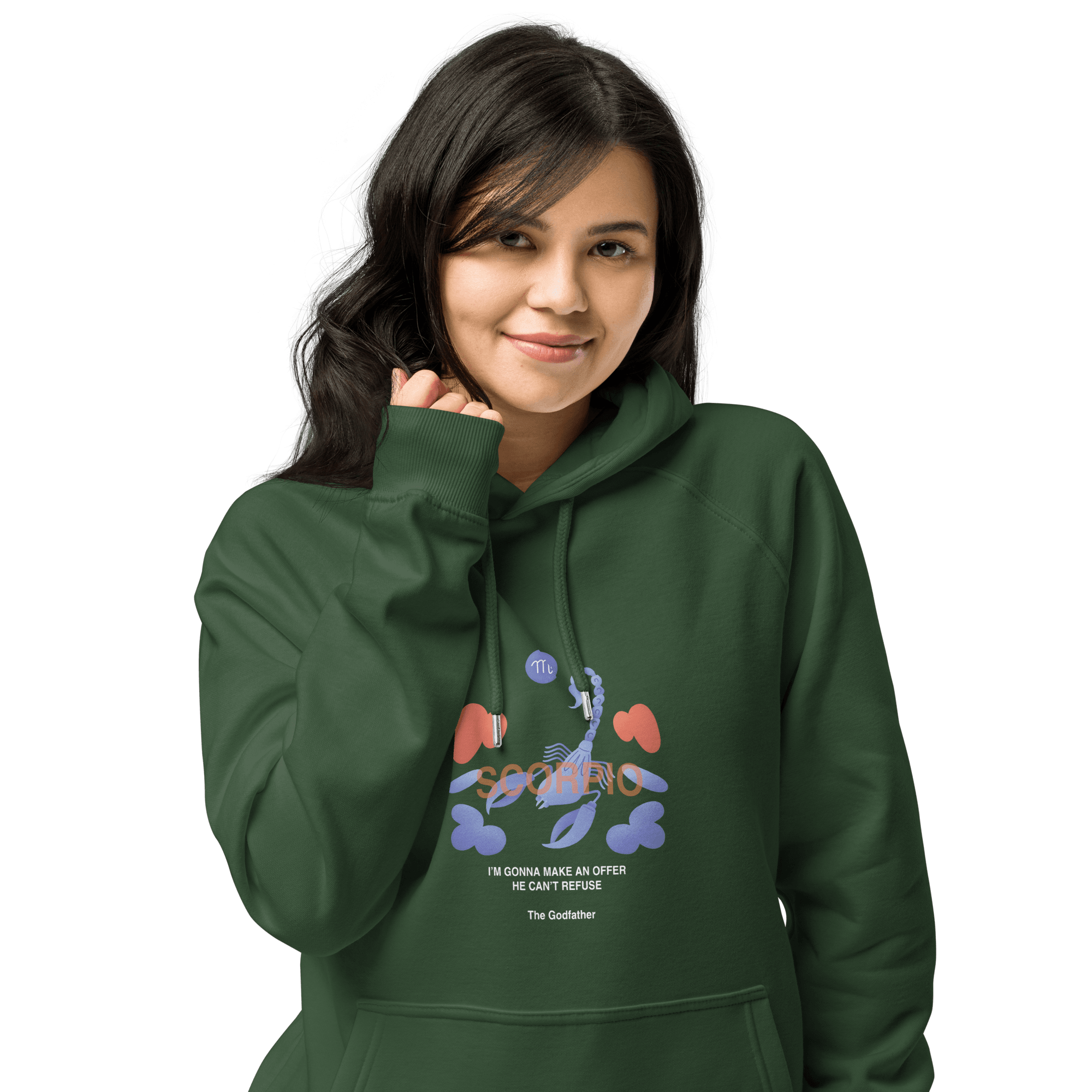 Scorpio Unisex Eco Raglan Hoodie - Godfather B Edition - 