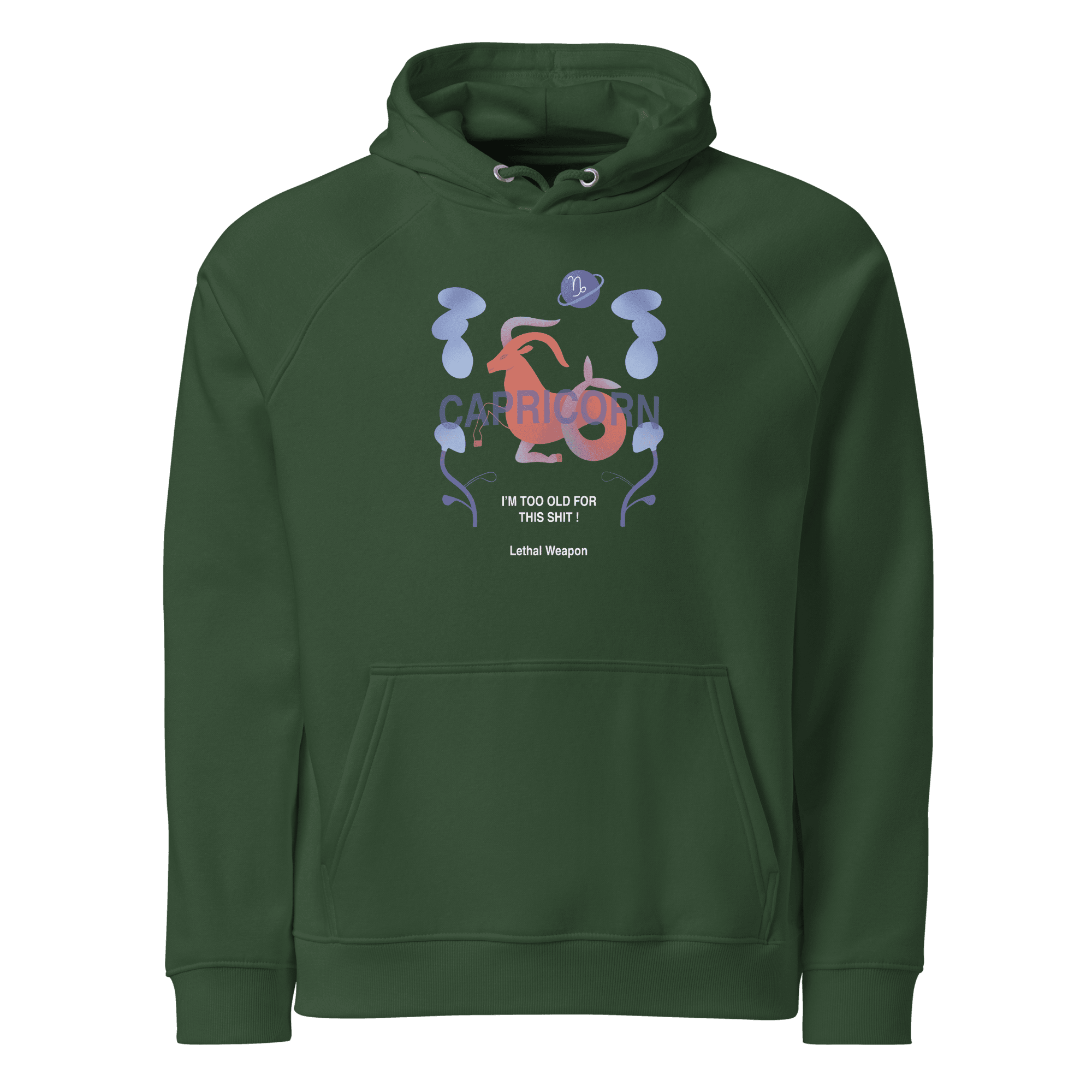 Capricorn Unisex Eco Raglan Hoodie - Lethal Weapon Edition - 