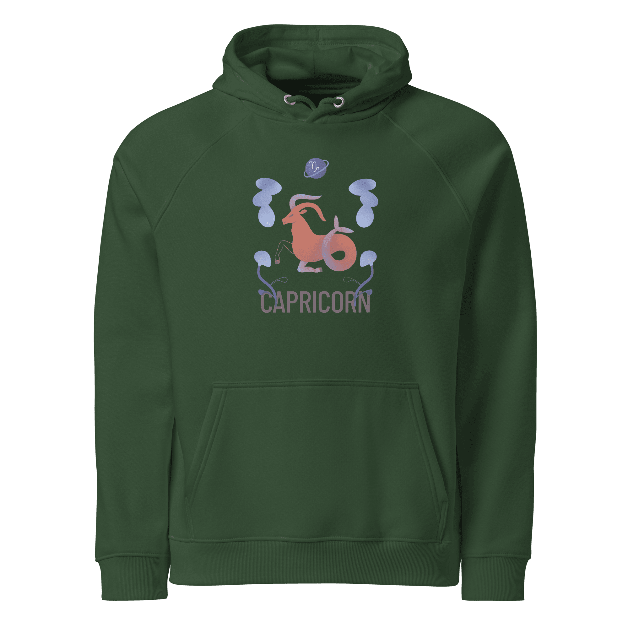 Capricorn Unisex Eco Raglan Hoodie - Raw Edition - 