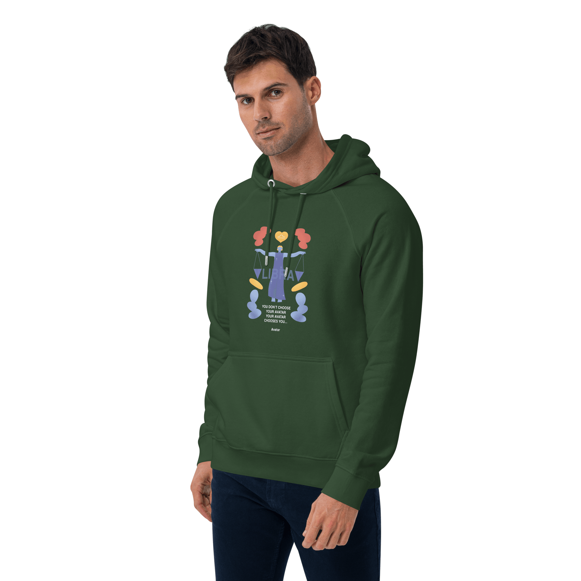 Libra Unisex Eco Raglan Hoodie - Avatar Edition - 