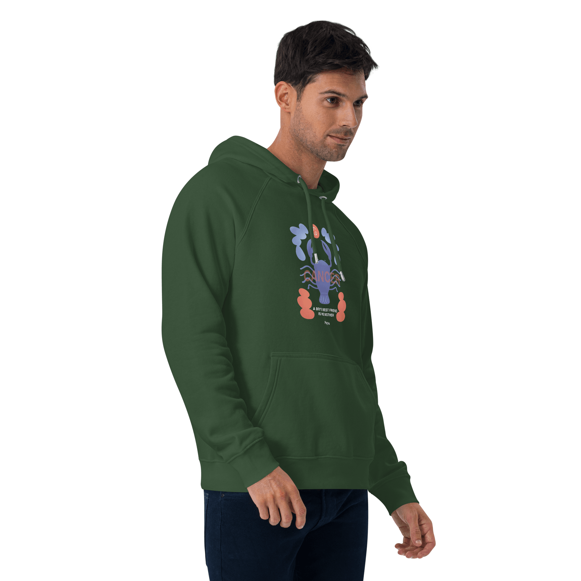 Cancer Unisex Eco Raglan Hoodie - Psycho Edition - 