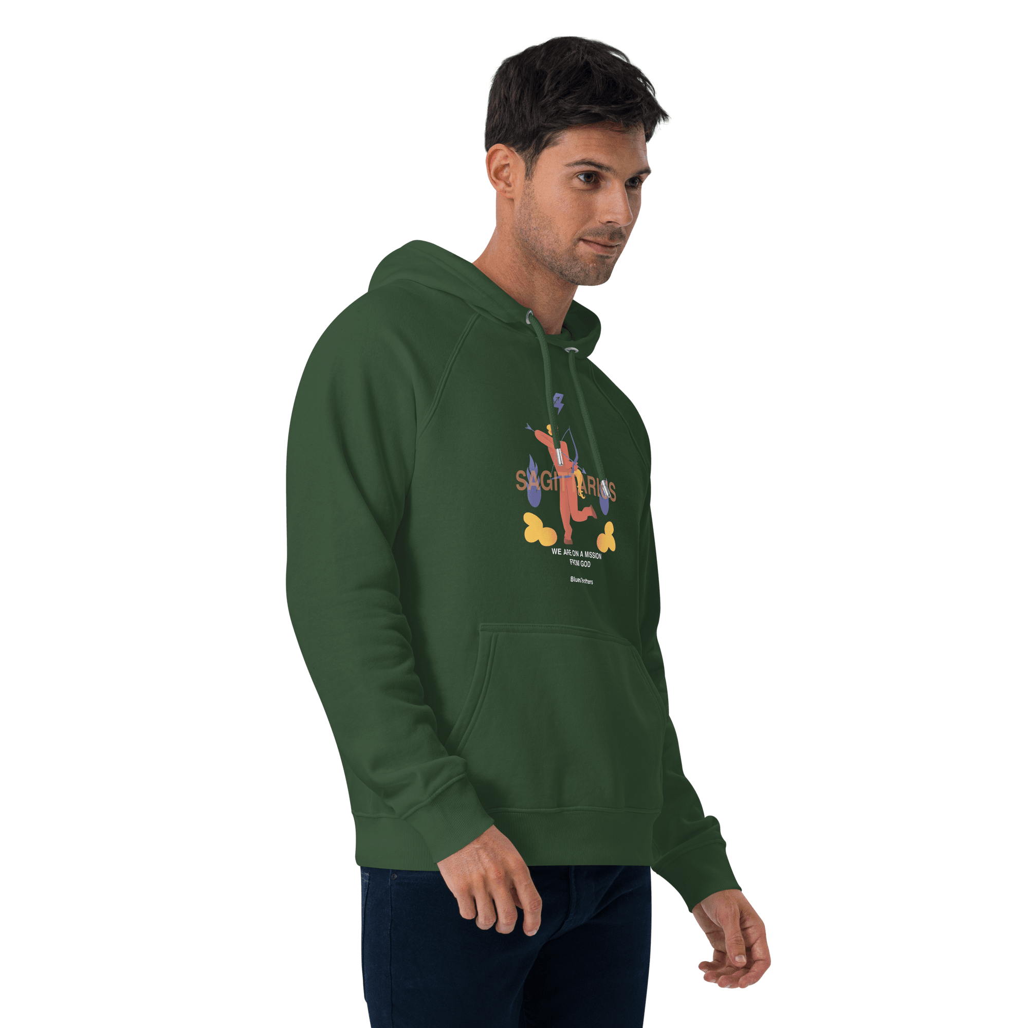 Sagittarius Unisex Eco Raglan Hoodie - The Blues Brothers Edition - 