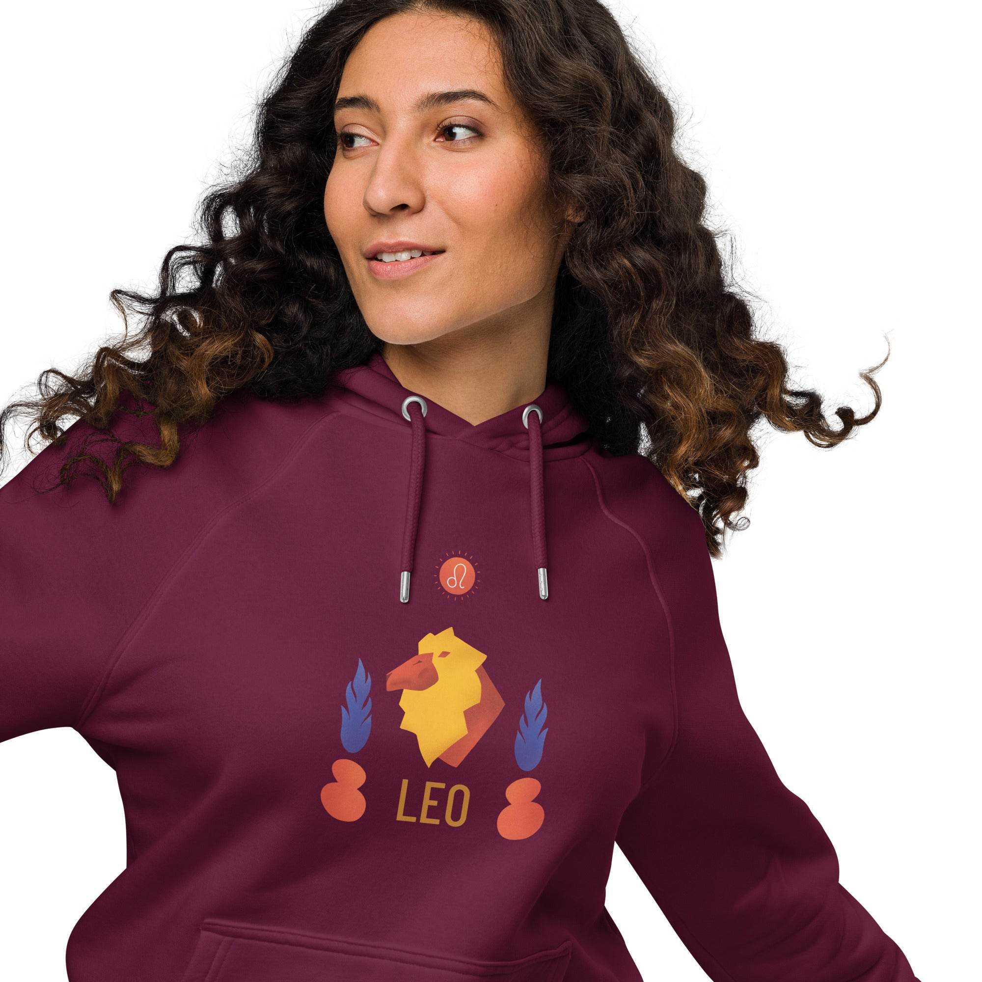 Leo Unisex Eco Raglan Hoodie - Raw Edition - 