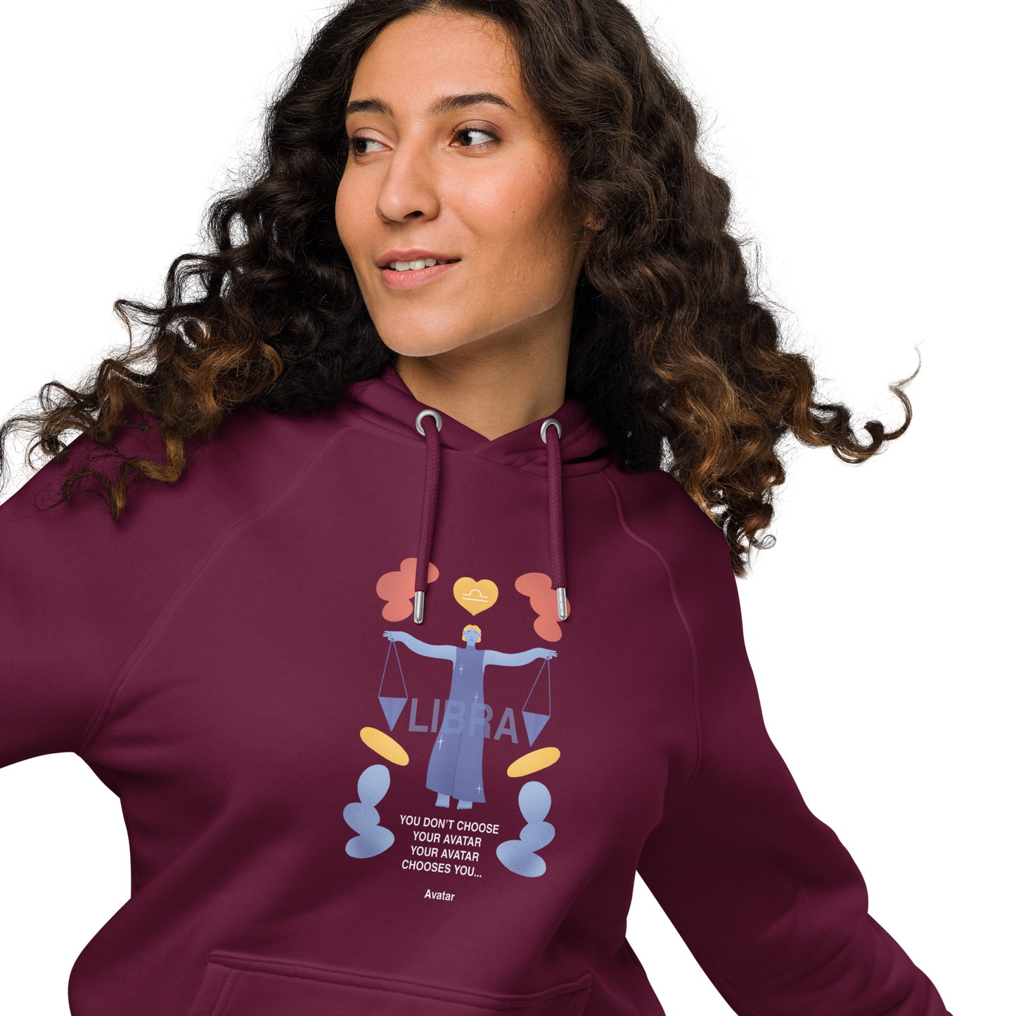 Libra Unisex Eco Raglan Hoodie - Avatar Edition