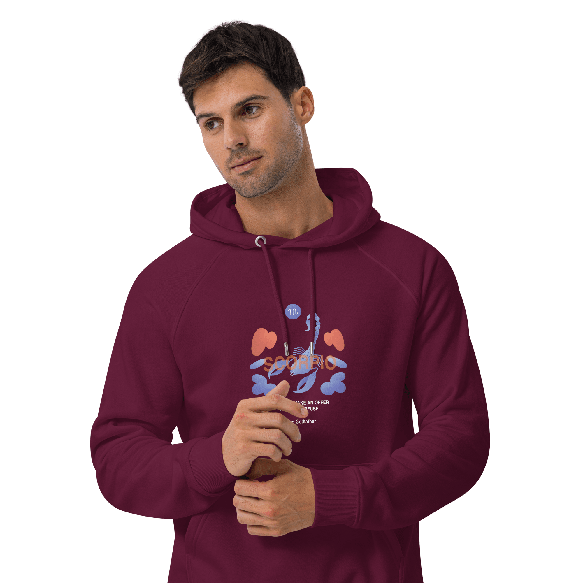 Scorpio Unisex Eco Raglan Hoodie - Godfather B Edition - 