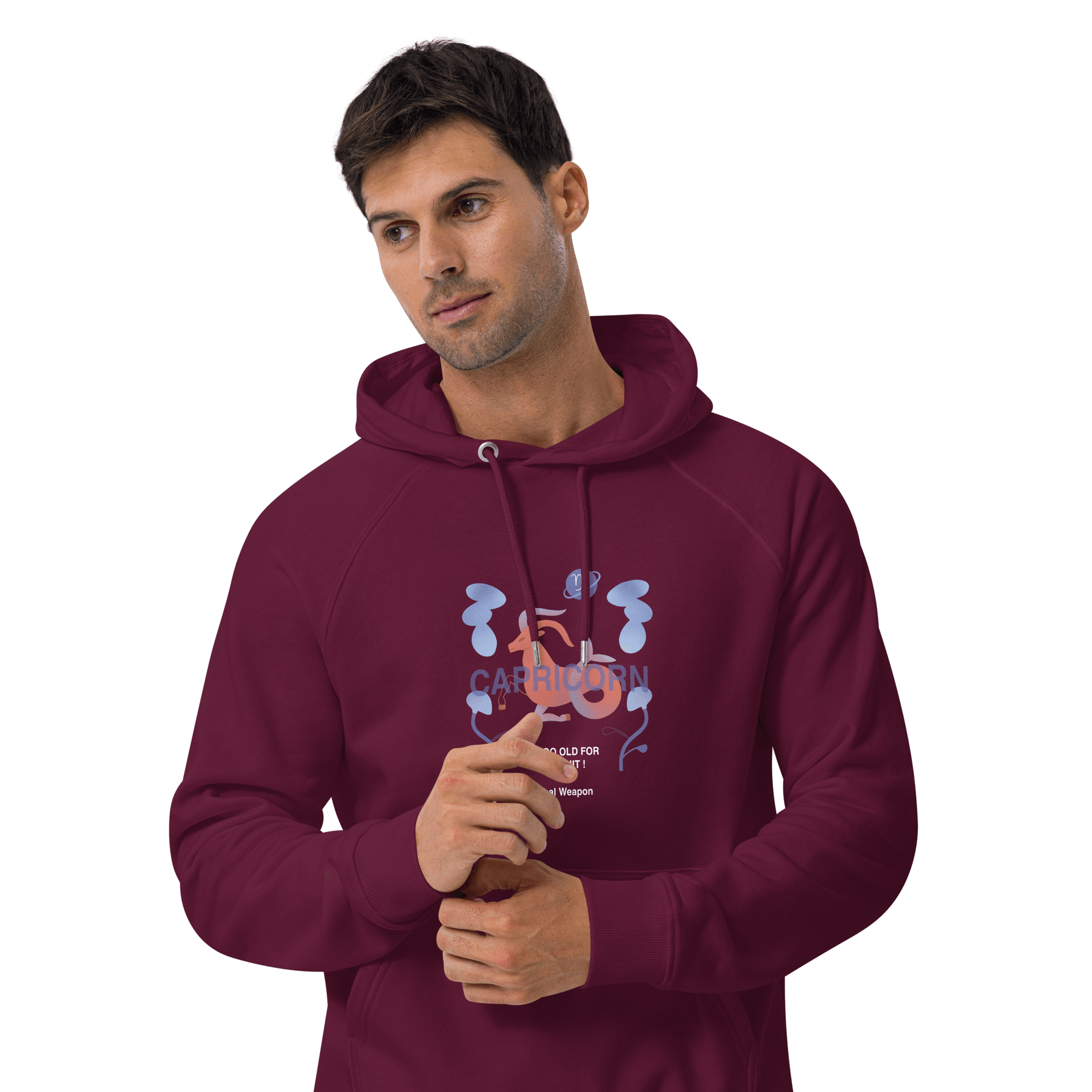 Capricorn Unisex Eco Raglan Hoodie - Lethal Weapon Edition - 
