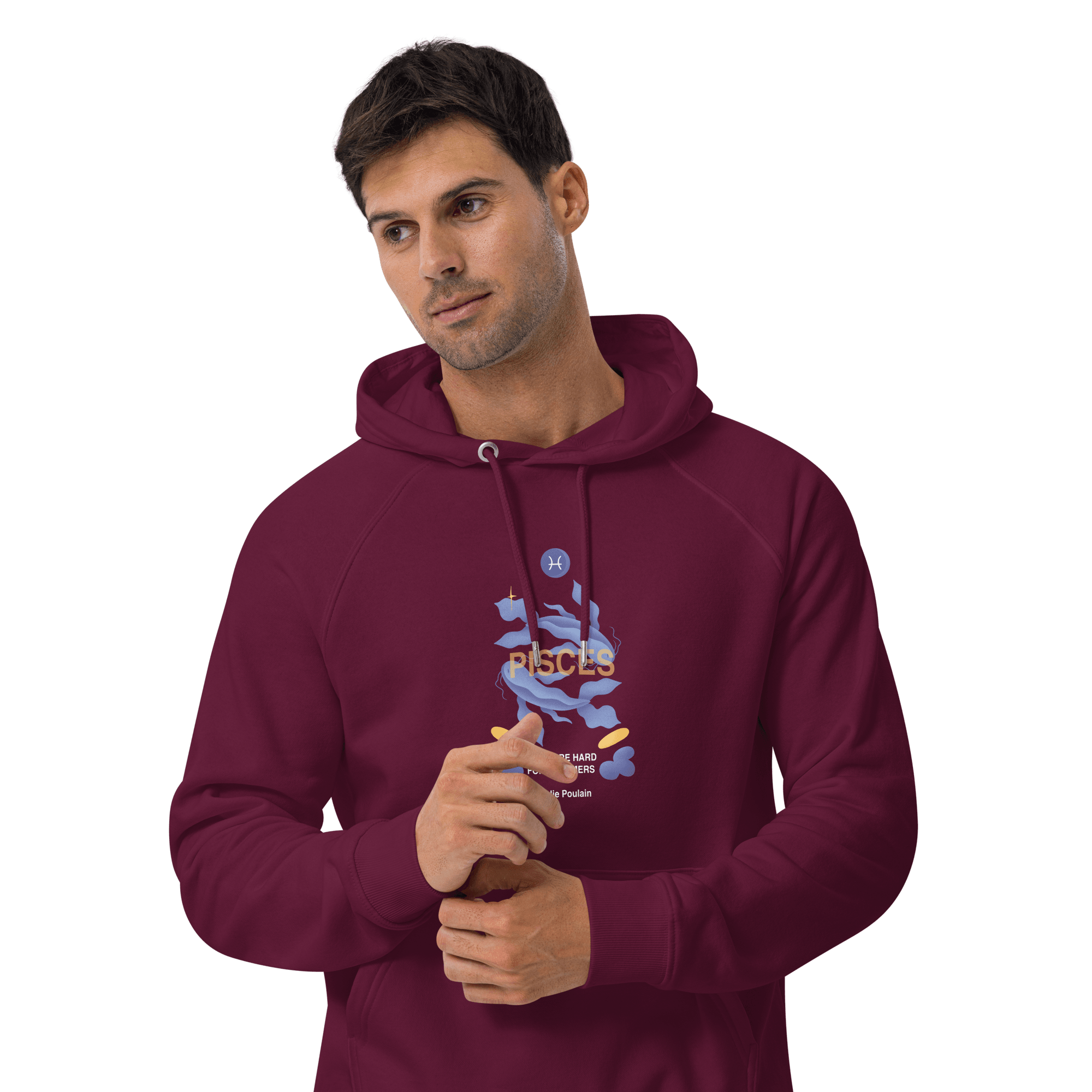 Pisces Unisex Eco Raglan Hoodie - Amelie Poulain Edition - 