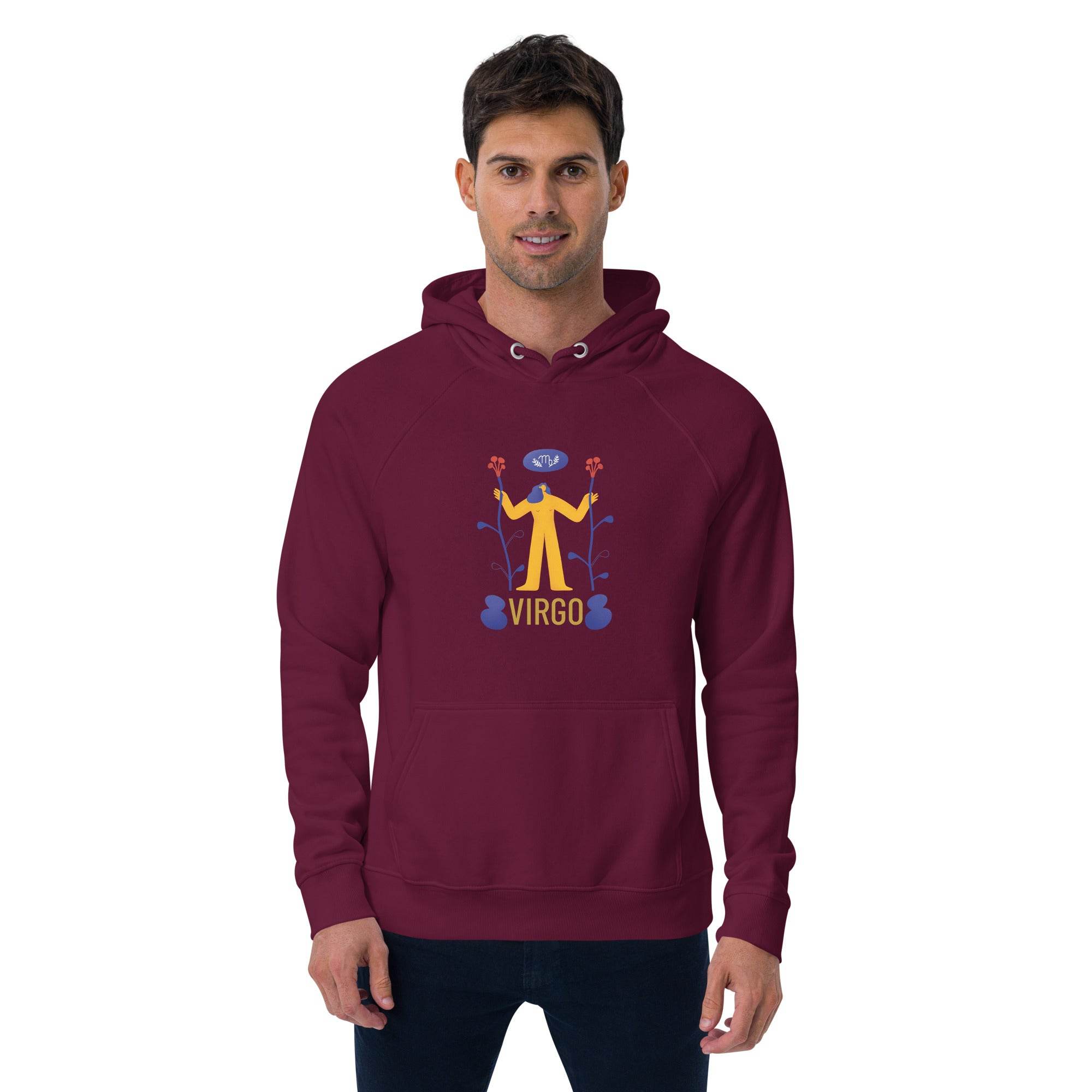 Virgo Unisex Eco Raglan Hoodie - Raw Edition - 
