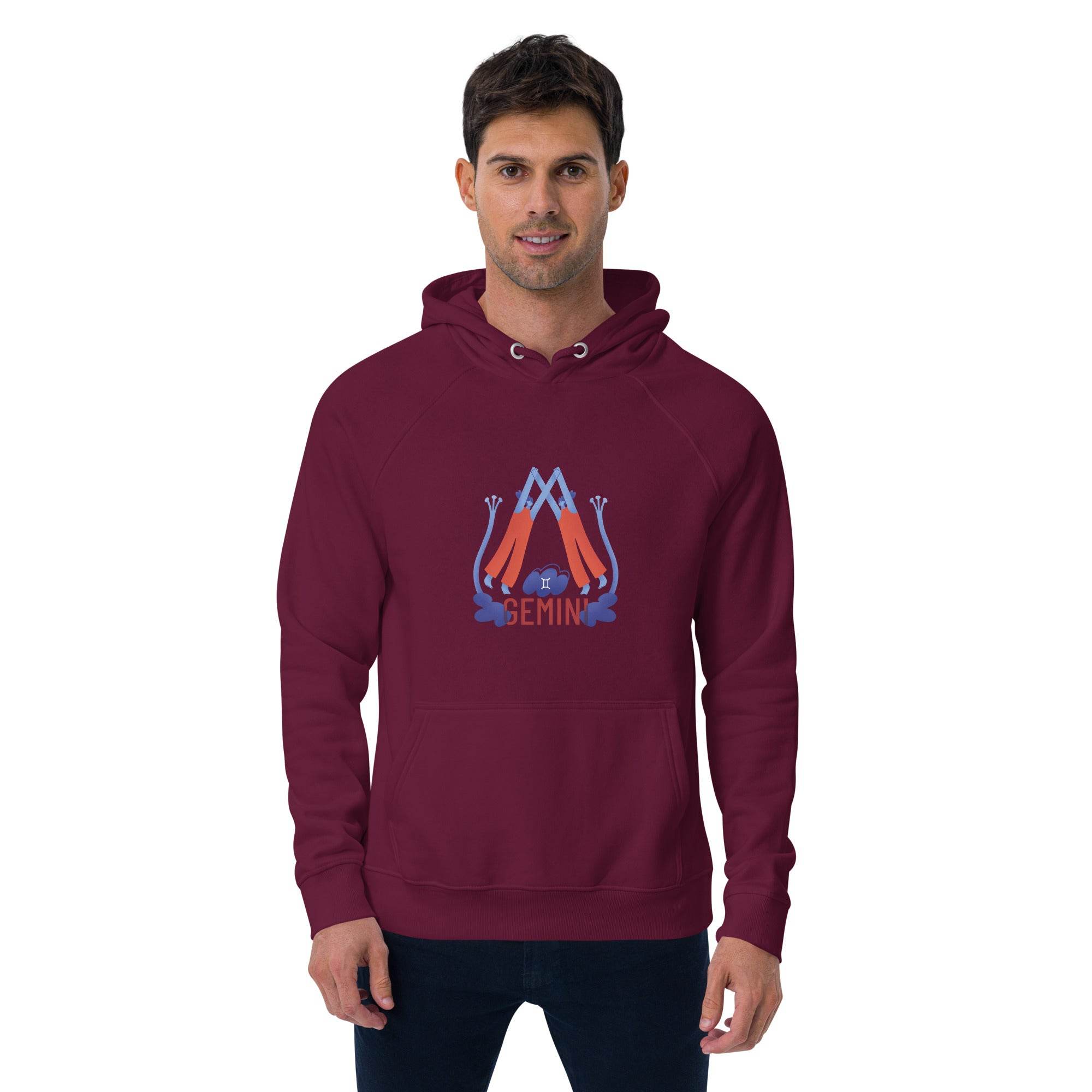 Gemini Unisex Eco Raglan Hoodie - Raw Edition - 