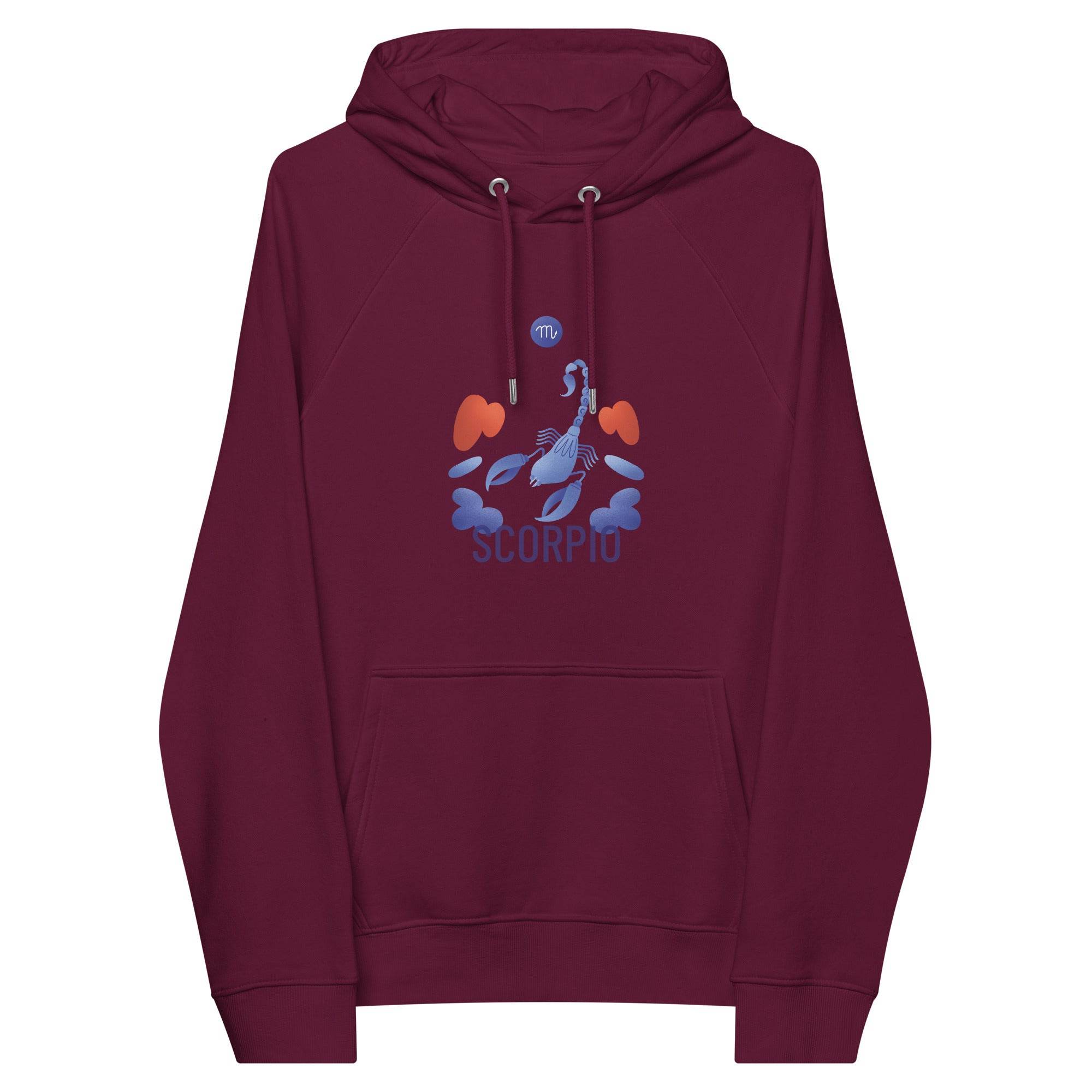 Scorpio Unisex Eco Raglan Hoodie - Raw Edition - 