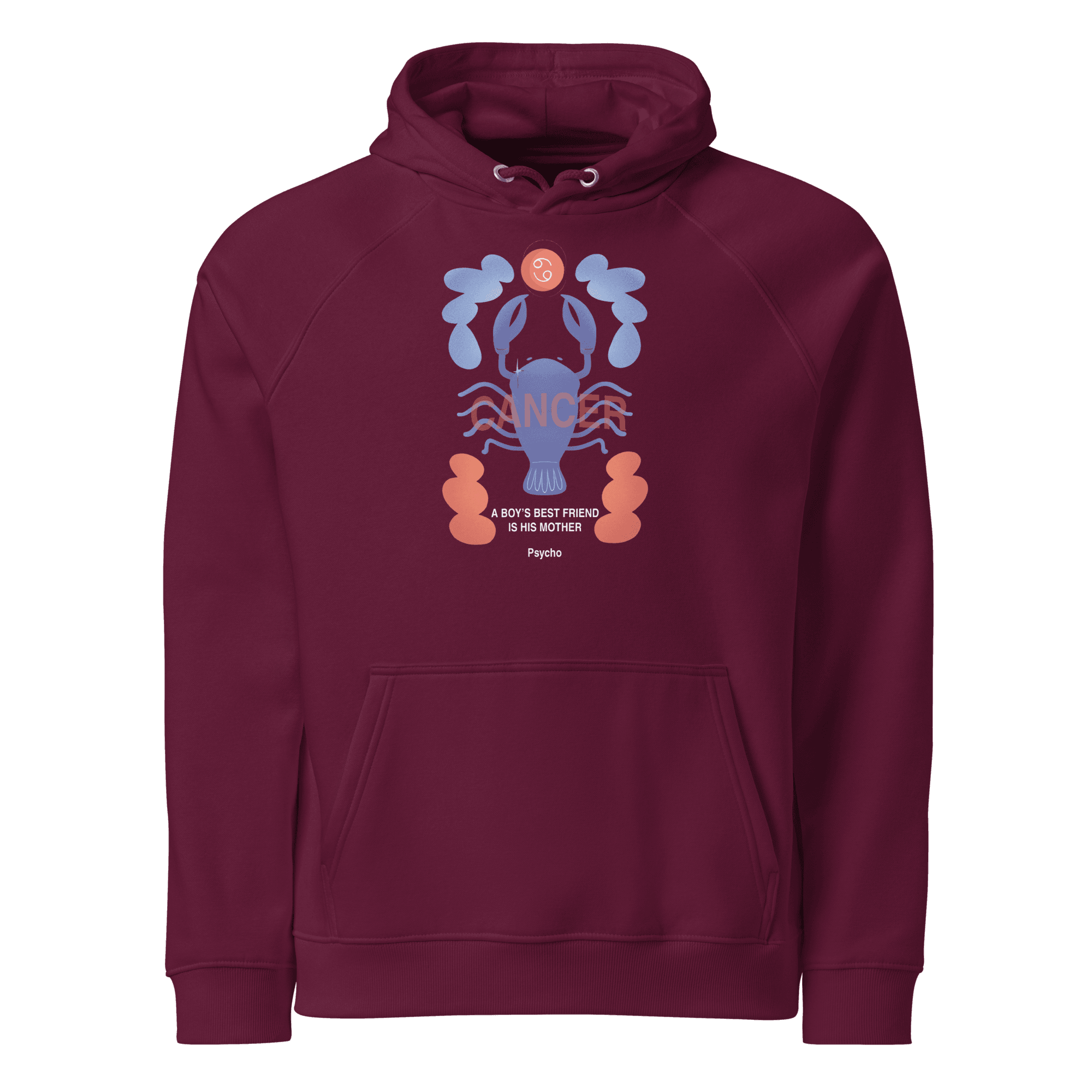 Cancer Unisex Eco Raglan Hoodie - Psycho Edition - 