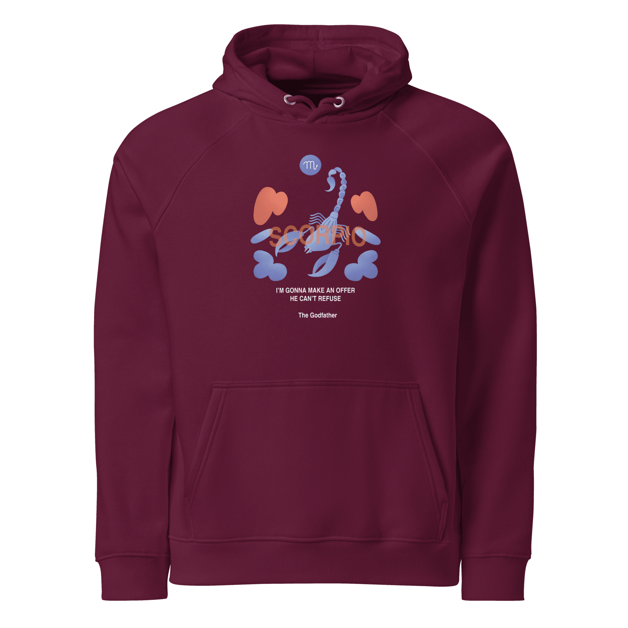 Scorpio Unisex Eco Raglan Hoodie - Godfather B Edition - 