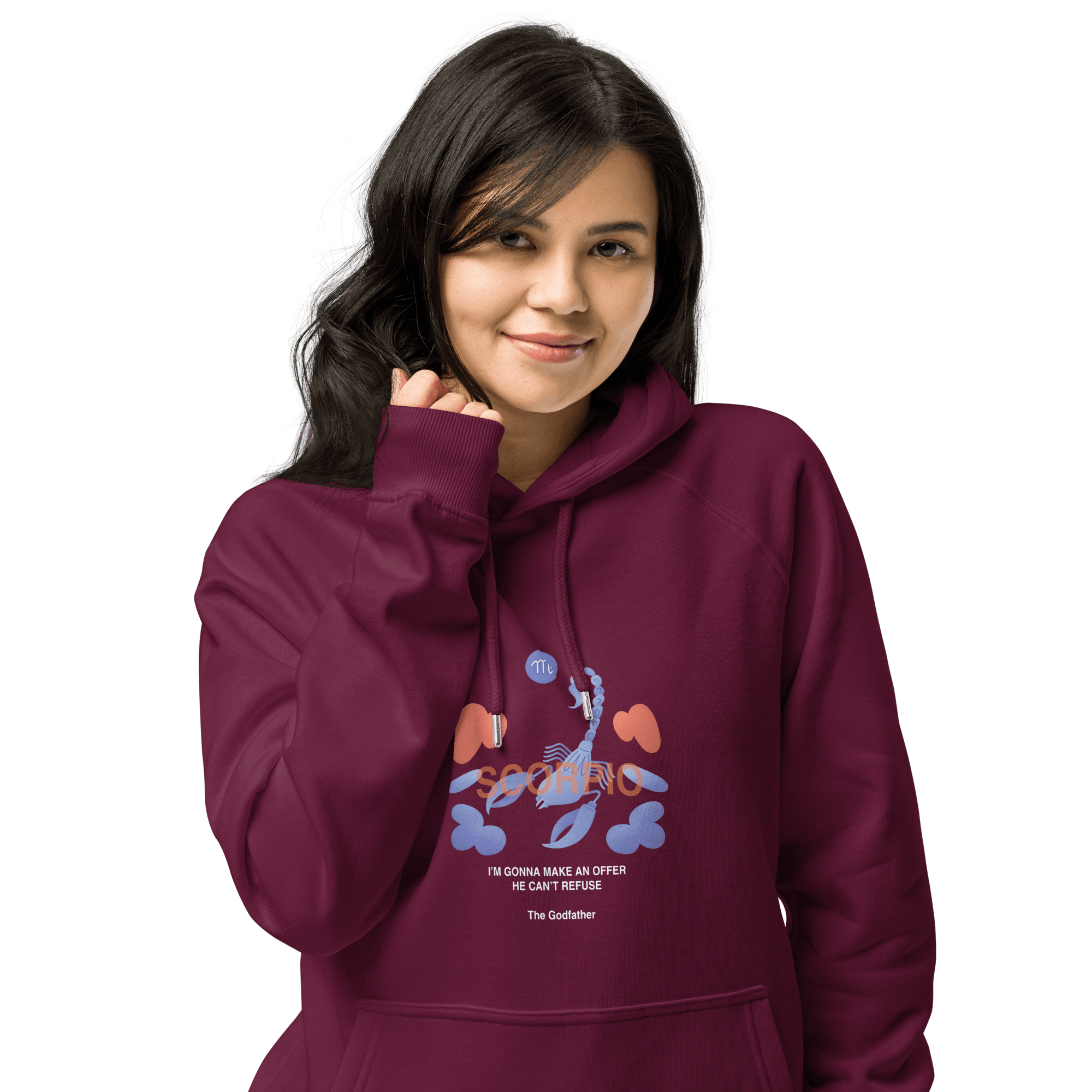 Scorpio Unisex Eco Raglan Hoodie - Godfather B Edition - 