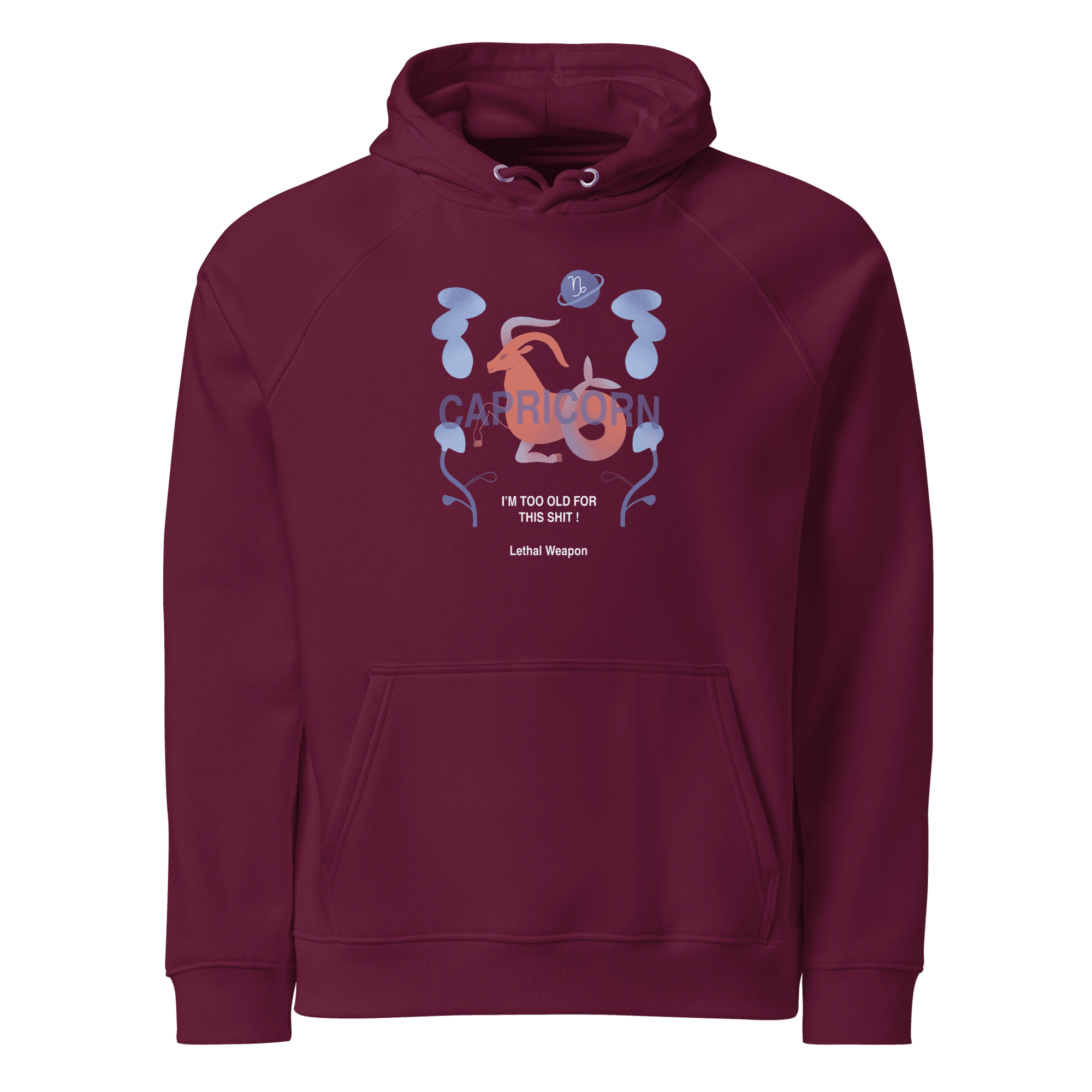 Capricorn Unisex Eco Raglan Hoodie - Lethal Weapon Edition - 