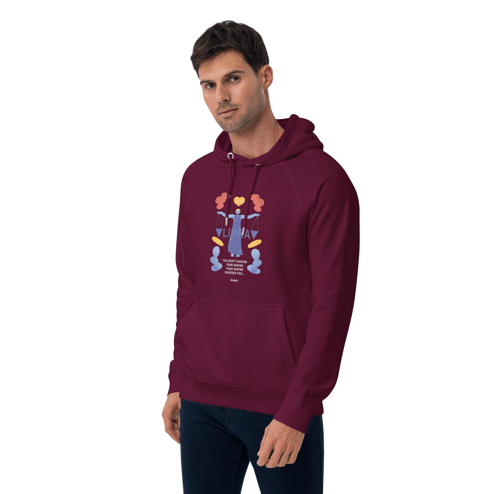 Libra Unisex Eco Raglan Hoodie - Avatar Edition - 