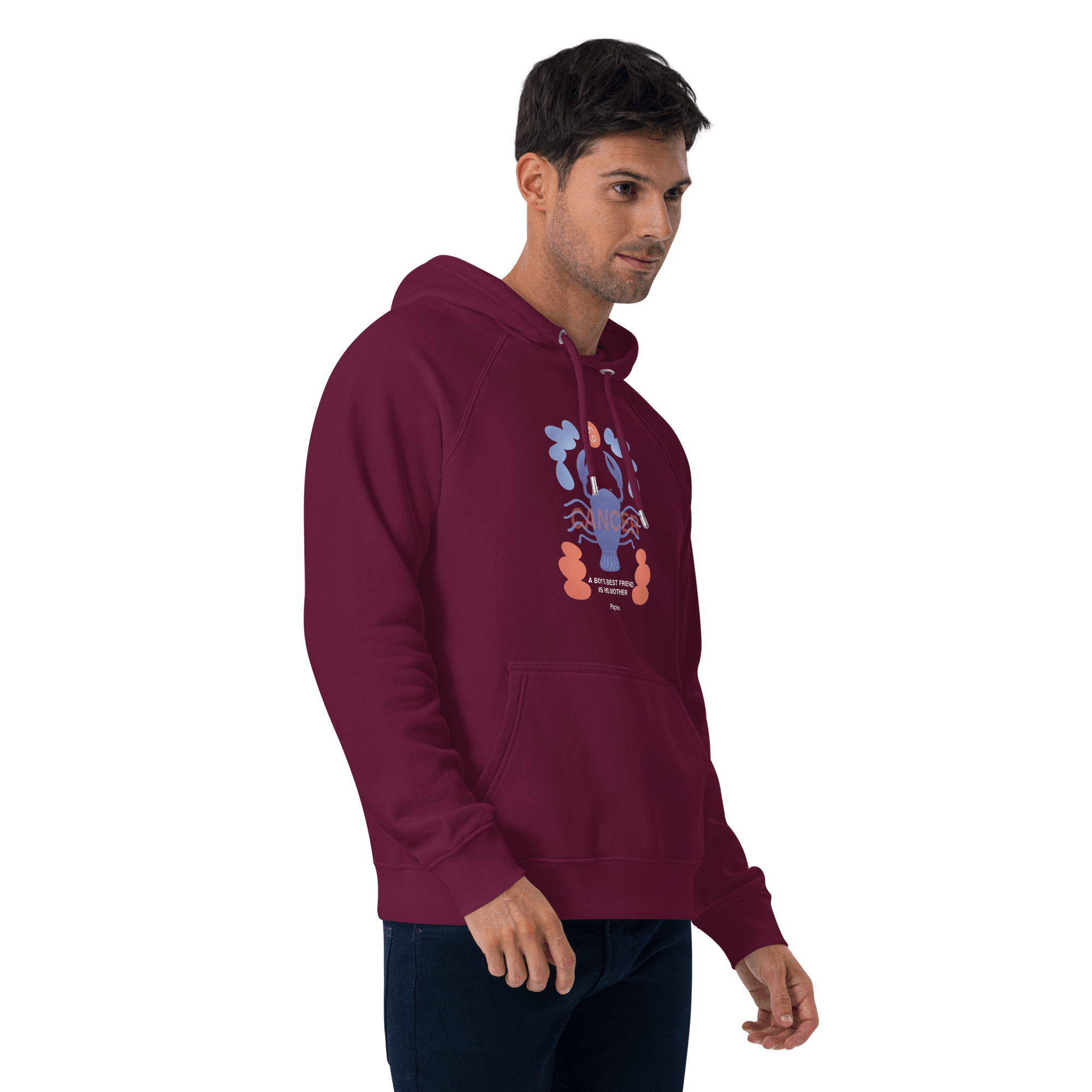 Cancer Unisex Eco Raglan Hoodie - Psycho Edition - 