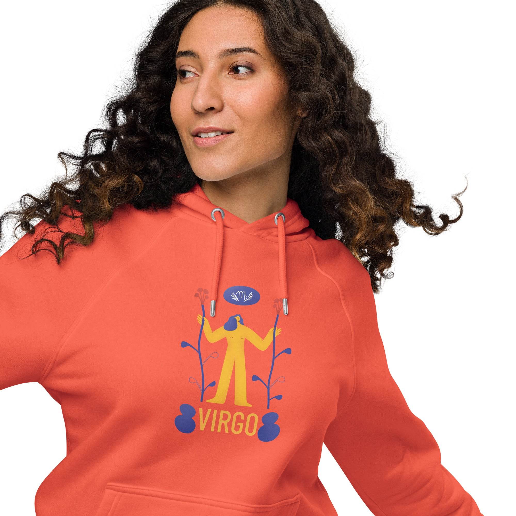 Virgo Unisex Eco Raglan Hoodie - Raw Edition - 
