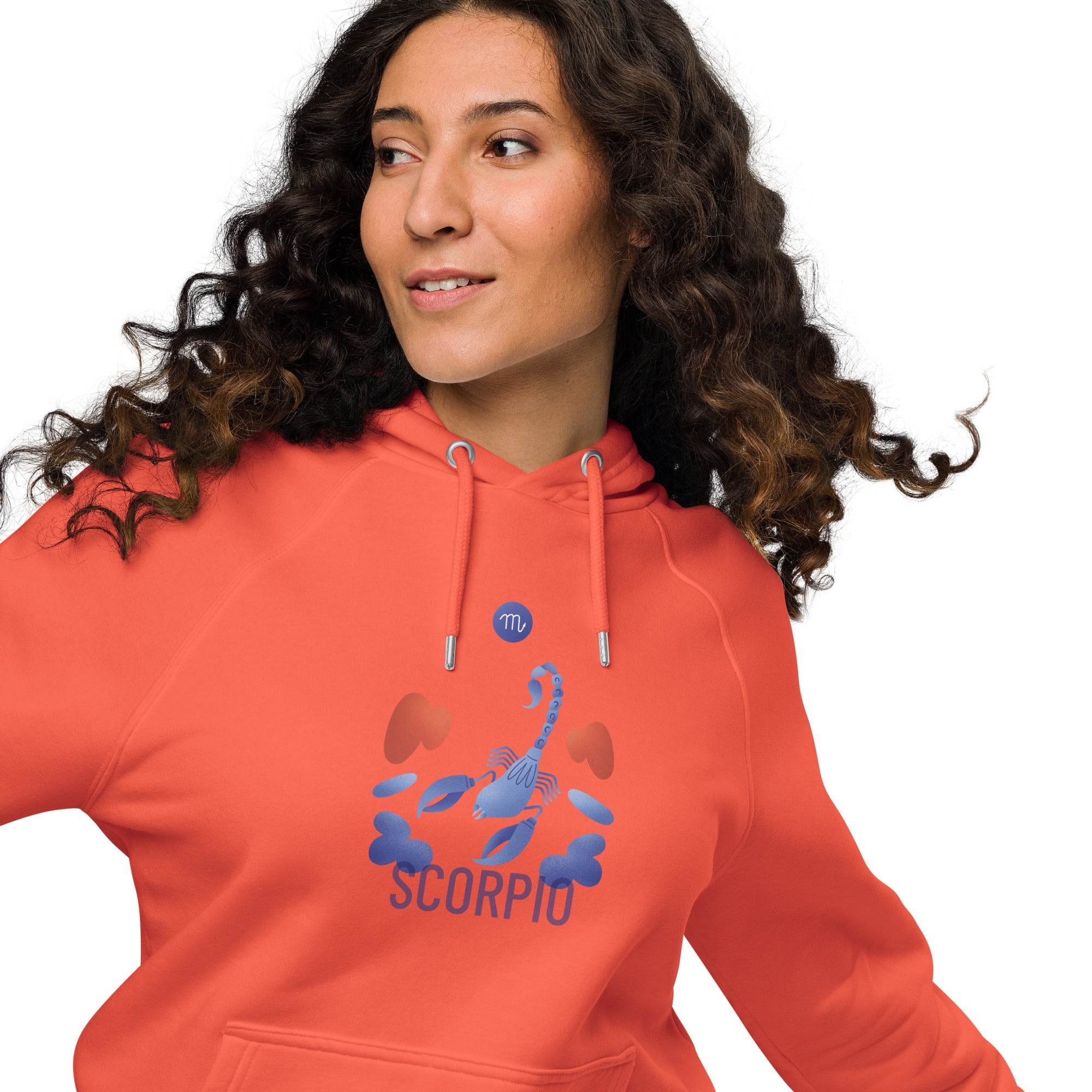 Scorpio Unisex Eco Raglan Hoodie - Raw Edition - 